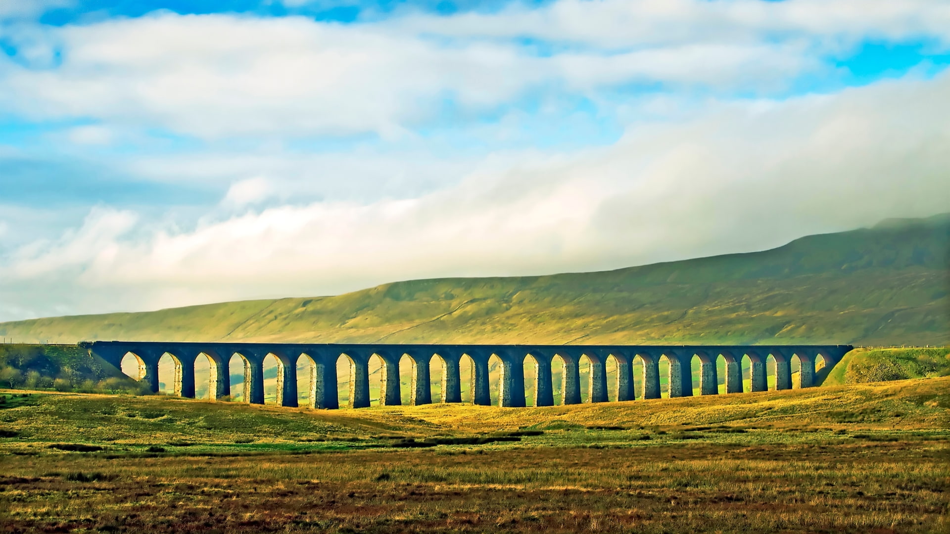 Ribblehead Viaduct, Bridges, 1080P, HD Wallpaper