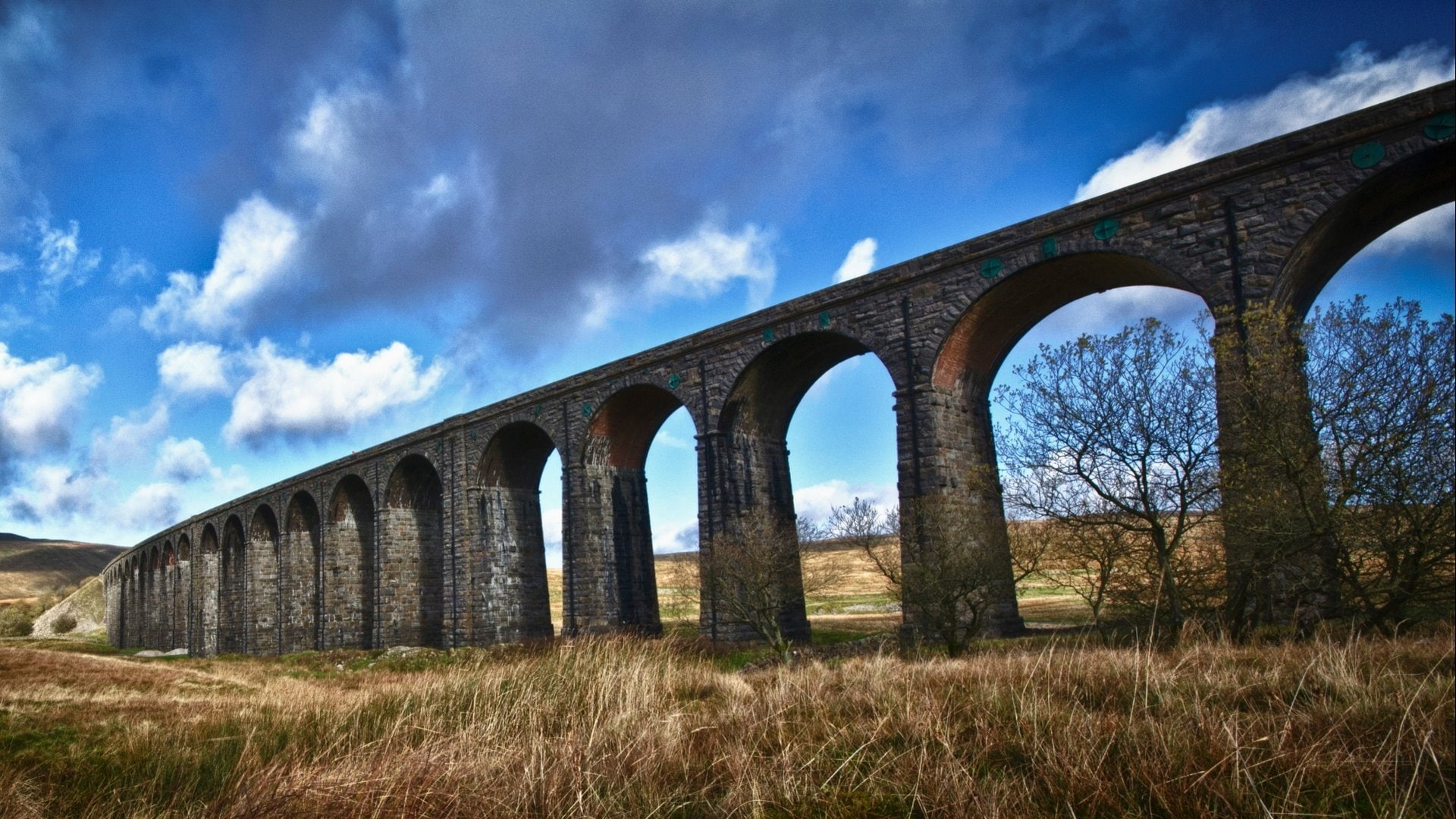 Ribblehead Viaduct, Bridges, 1080P, HD Wallpaper
