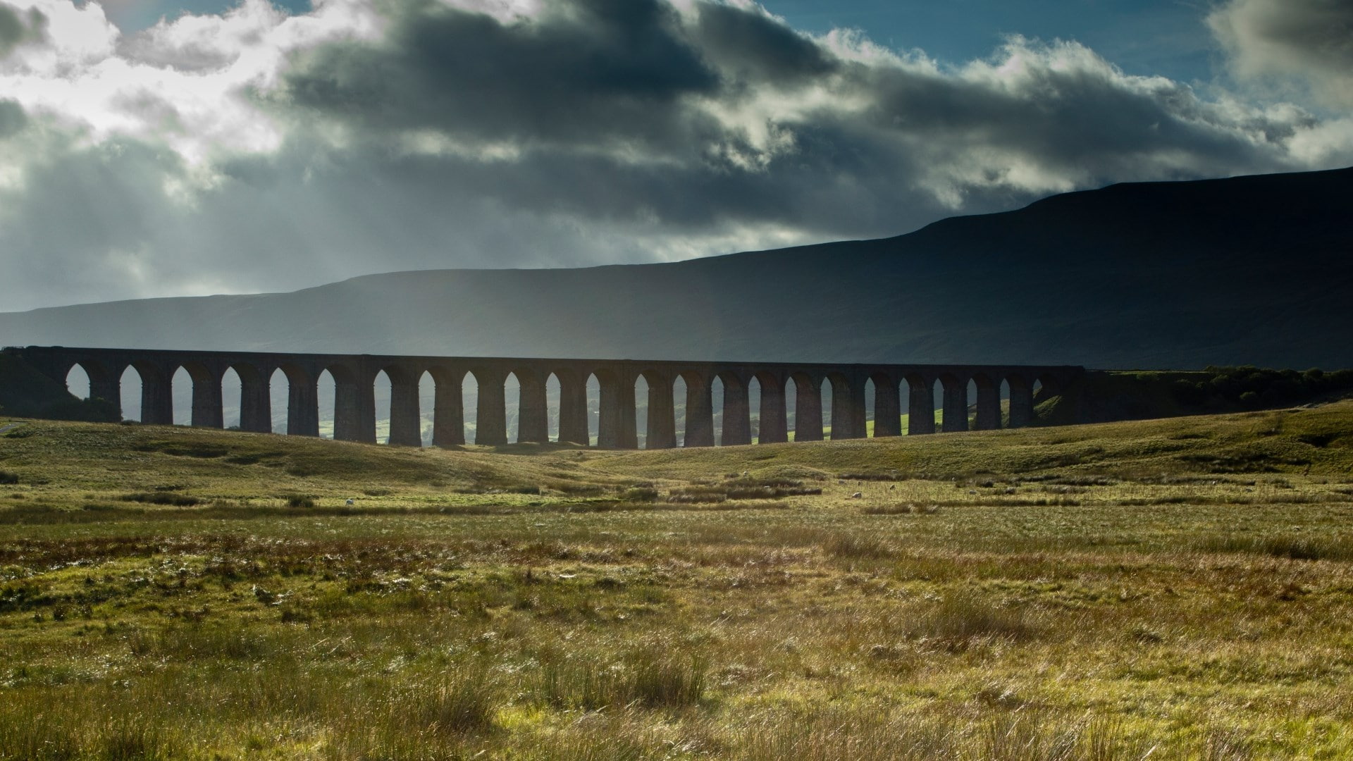 ribblehead viaduct, 1080P, HD Wallpaper