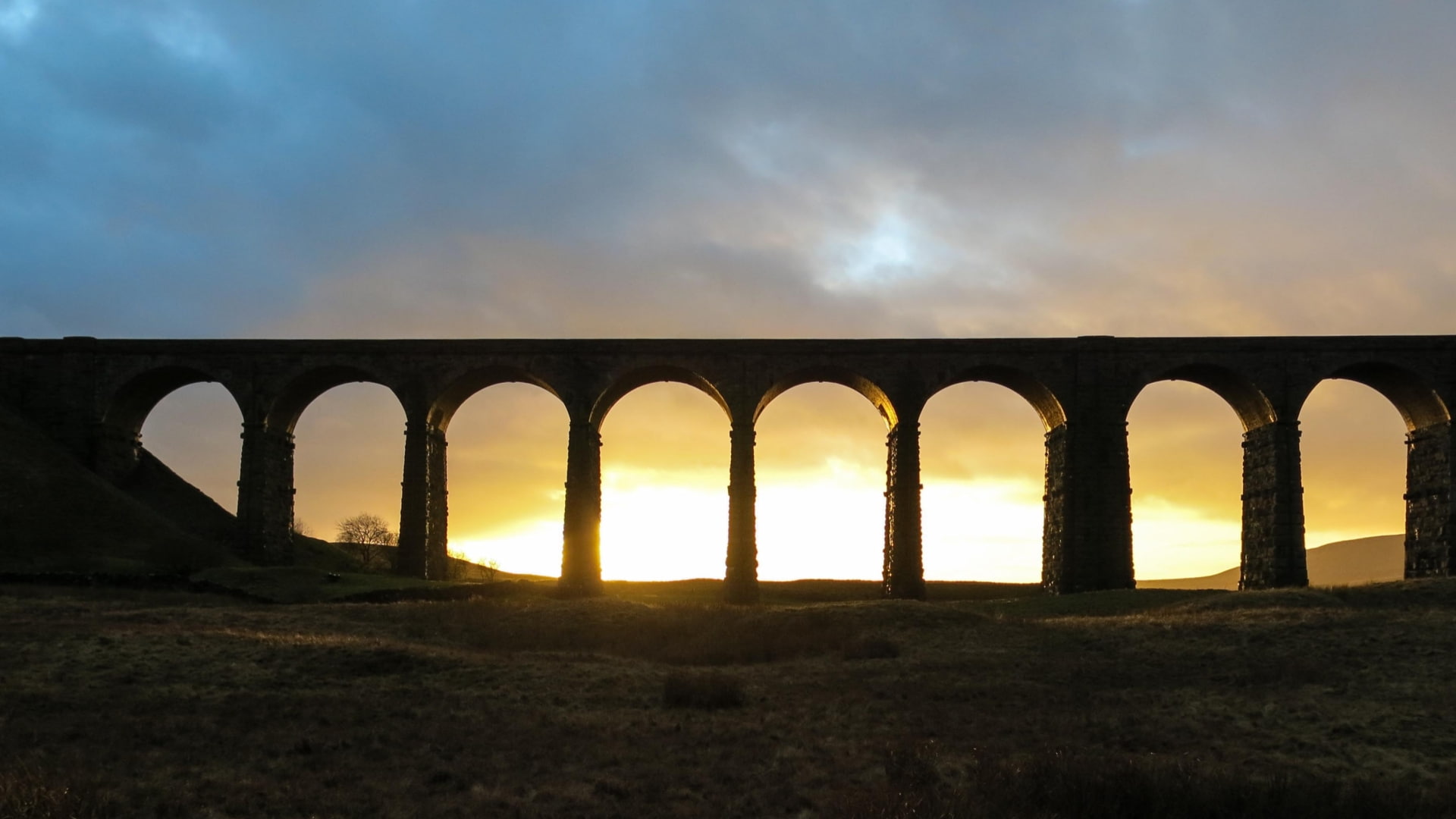 Ribblehead Viaduct, Bridges, 1080P, HD Wallpaper