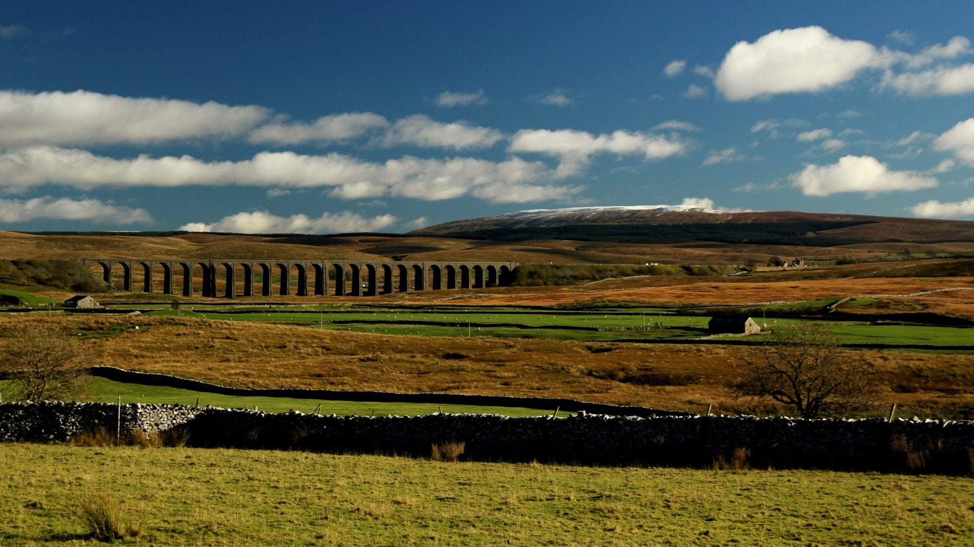 Ribblehead Viaduct, Bridges, 1080P, HD Wallpaper