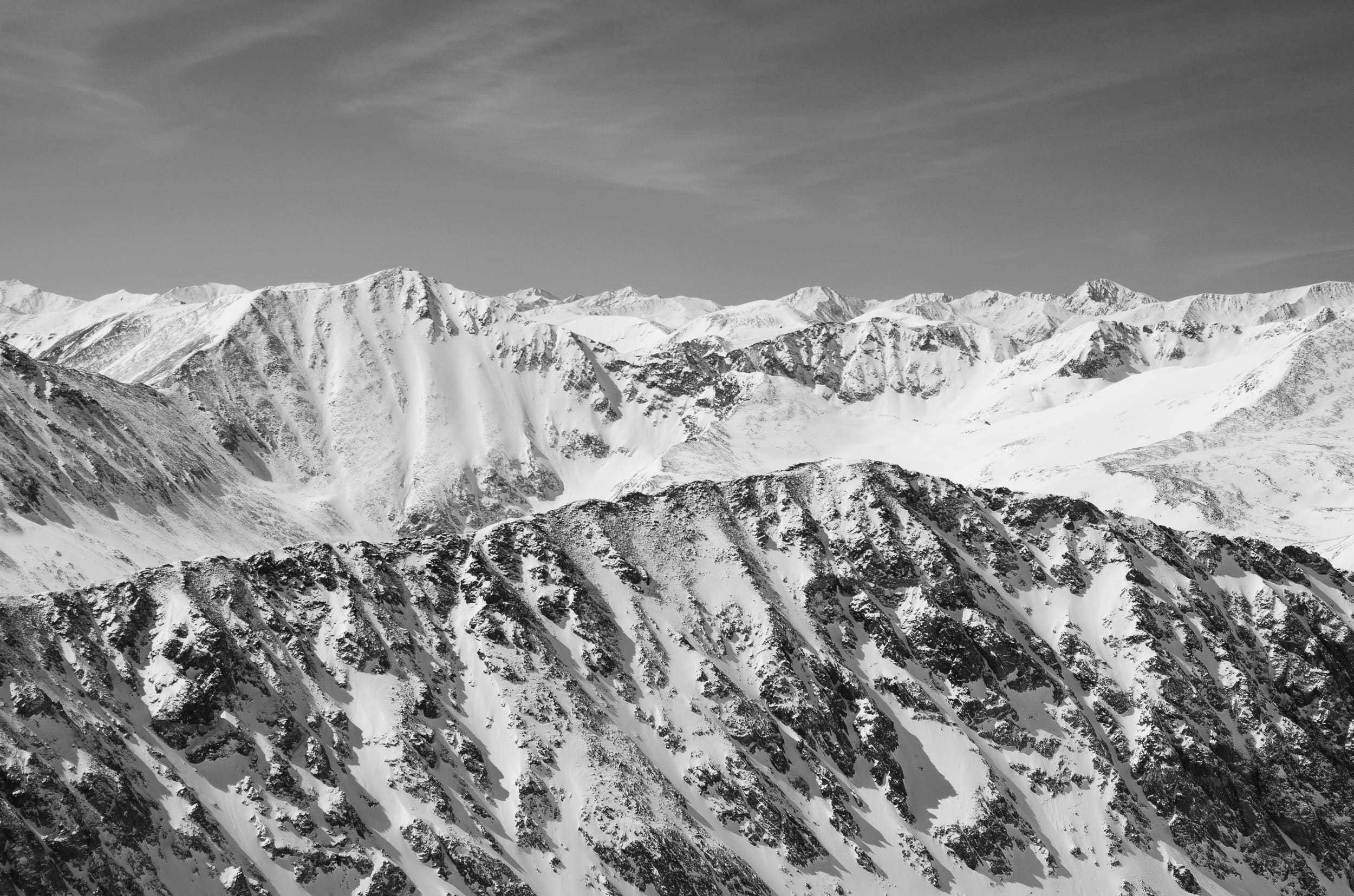 day, tranquility, sky, snow, outdoors, colorado, winter, nature, mountain, snowcapped mountain, environment, formation, fourteener, scenics - nature, cloud - sky, HD Wallpaper