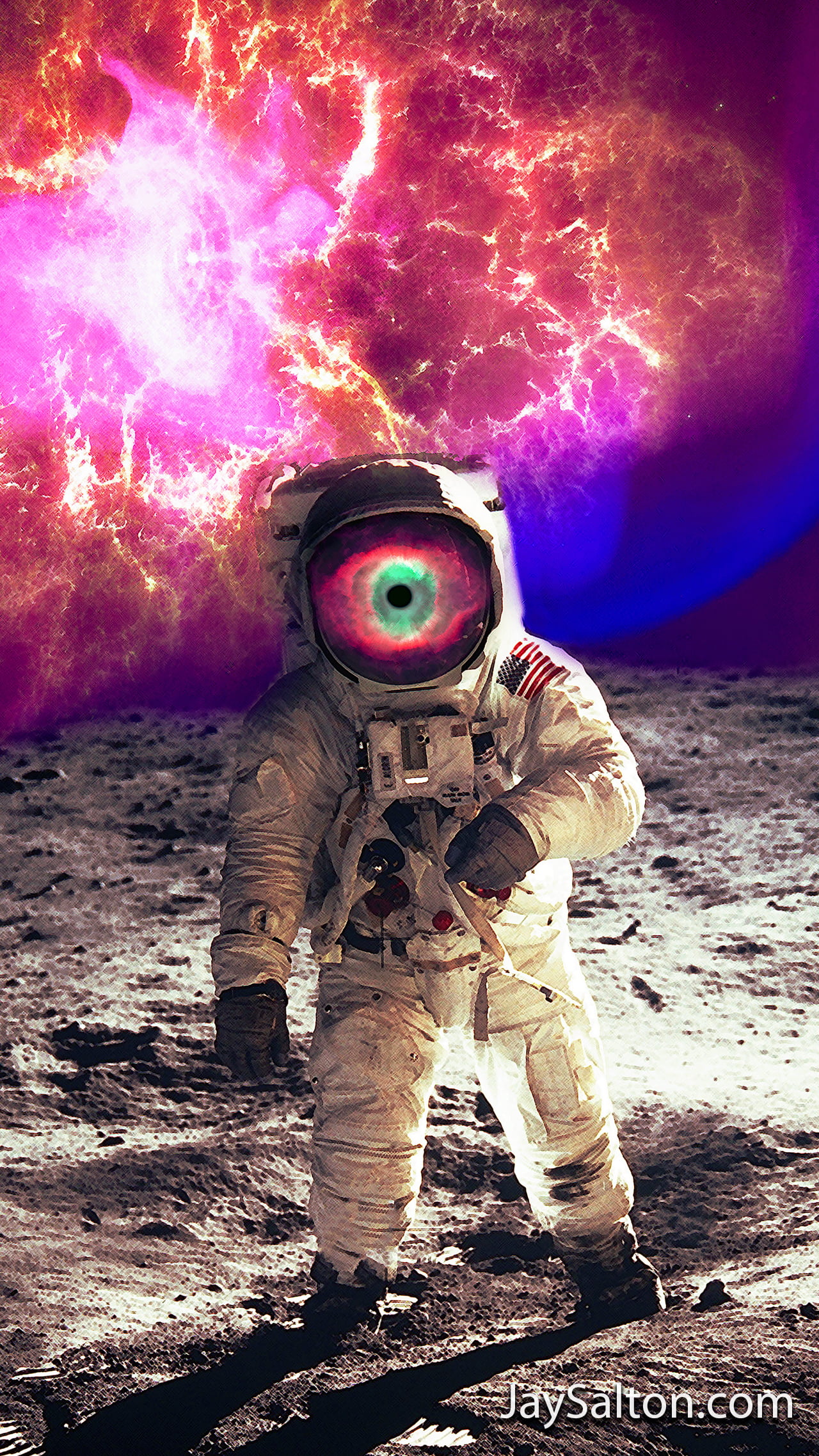 digital art, 1080P, surreal, psychedelic, space, jay salton, Phone HD Wallpaper