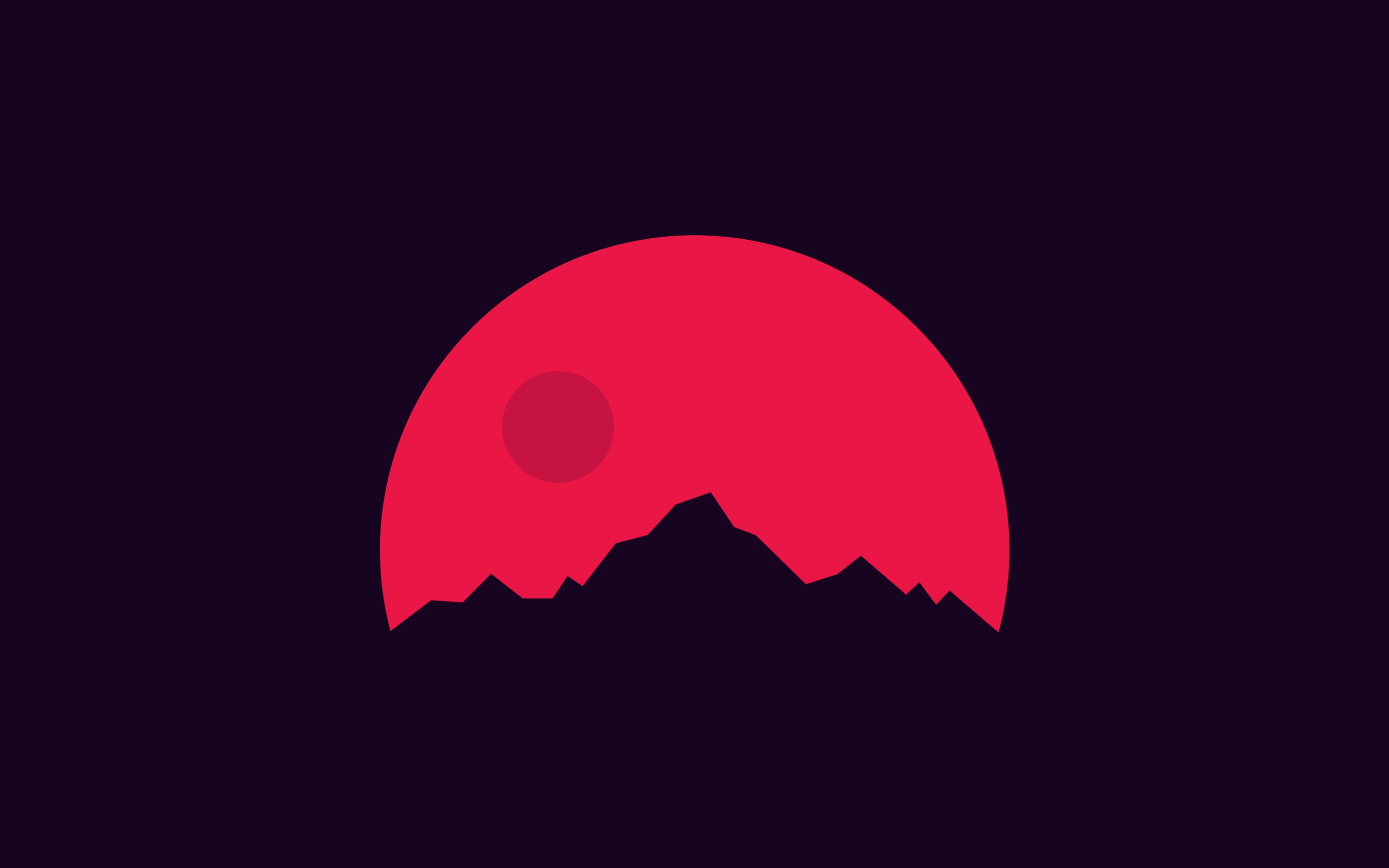 close-up, bloody, black color, nature, artwork, shape, black background, studio shot, red, moon, indoors, space, 2K, pink color, eclipse, no people, Mars, HD Wallpaper