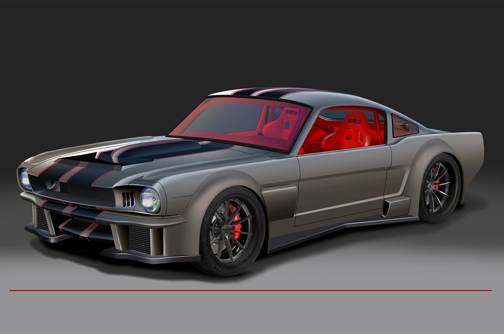 fastback, 1080P, mustang, vicious, cars, modified, ford, HD Wallpaper