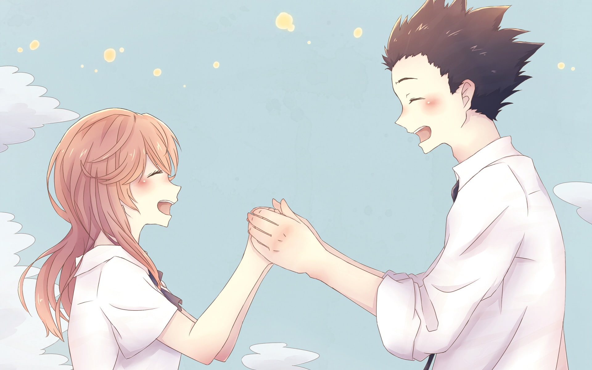 Shouya Ishida, Koe No Katachi, Shouko Nishimiya, Anime, 1080P, HD Wallpaper