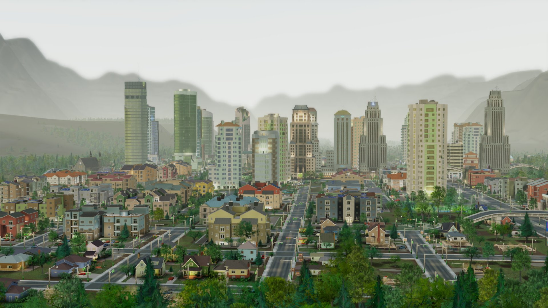 city, building, simulation, simcity, 1080P, construction, HD Wallpaper