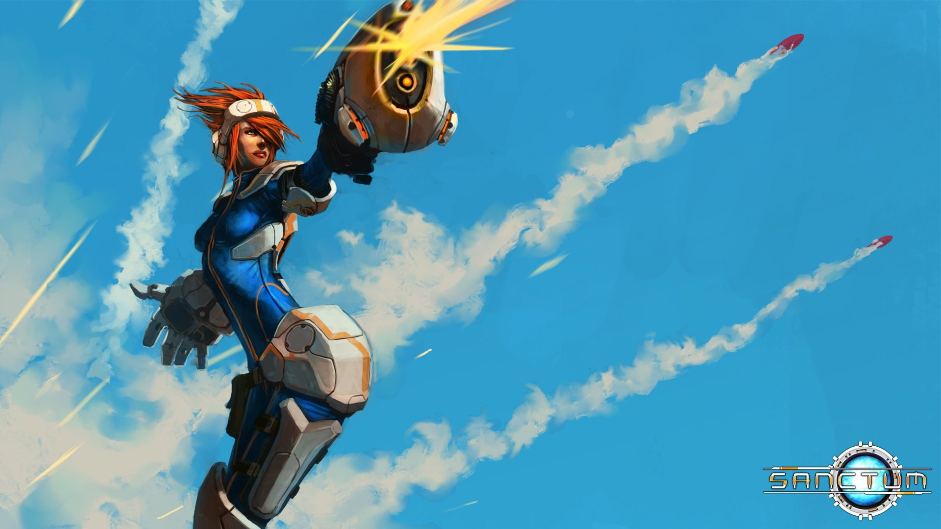 shooter, card, rpg, sanctum, sci fi, game, 1080P, online, HD Wallpaper