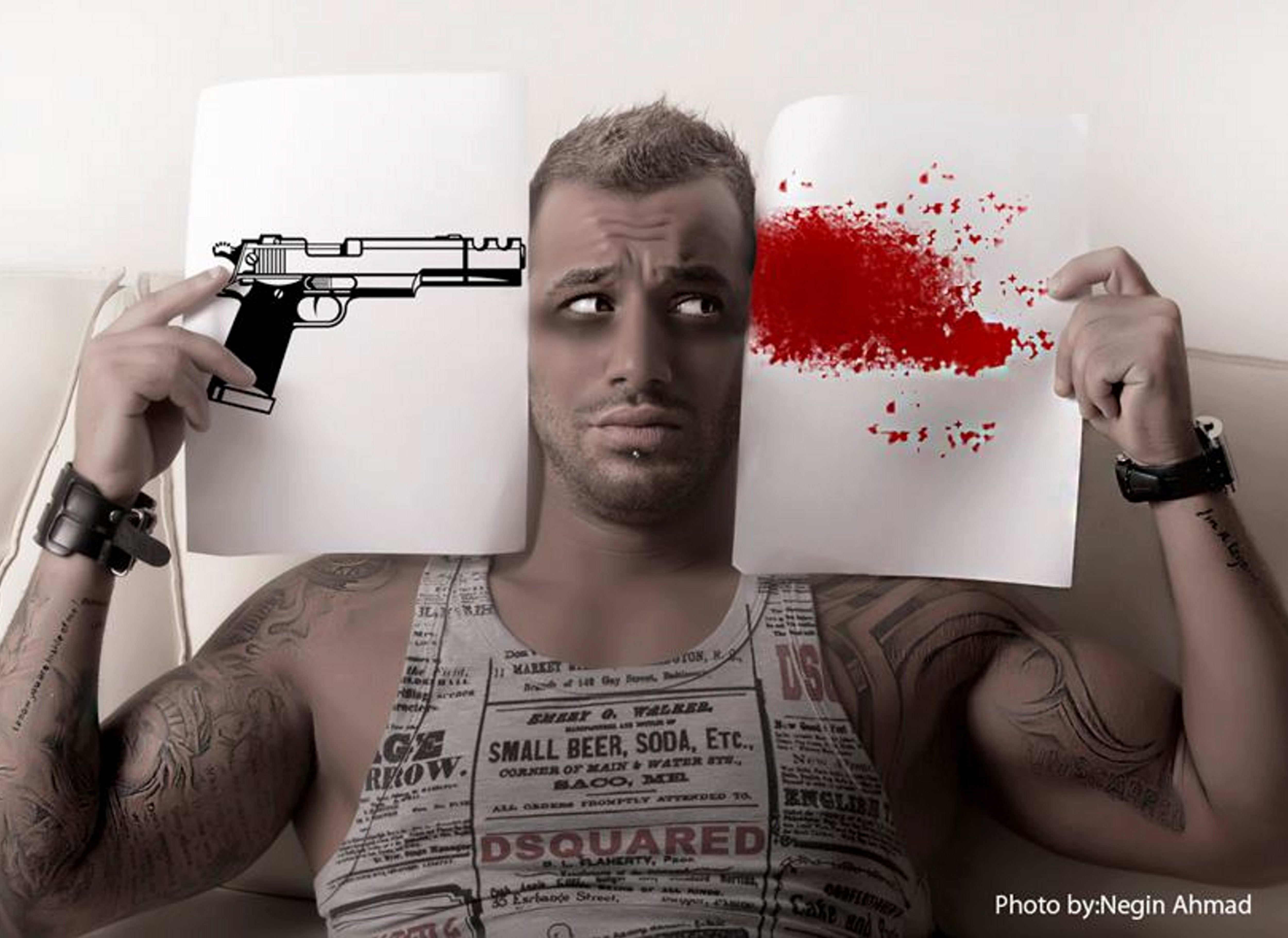 4K, tataloo rap rnb gun iran, amir, HD Wallpaper