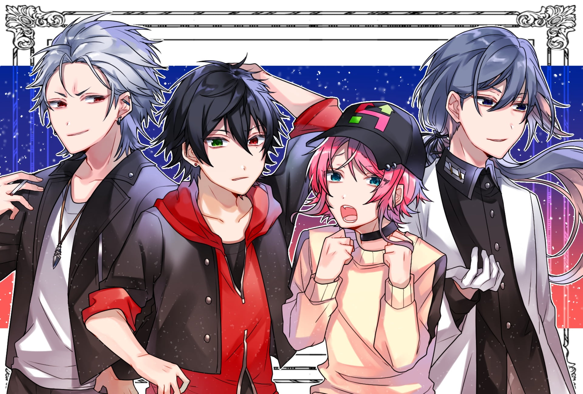 Anime, Samatoki Aohitsugi, Hypnosis Mic, 1080P, Ramuda Amemura, Jakurai Jinguji, Ichiro Yamada, HD Wallpaper
