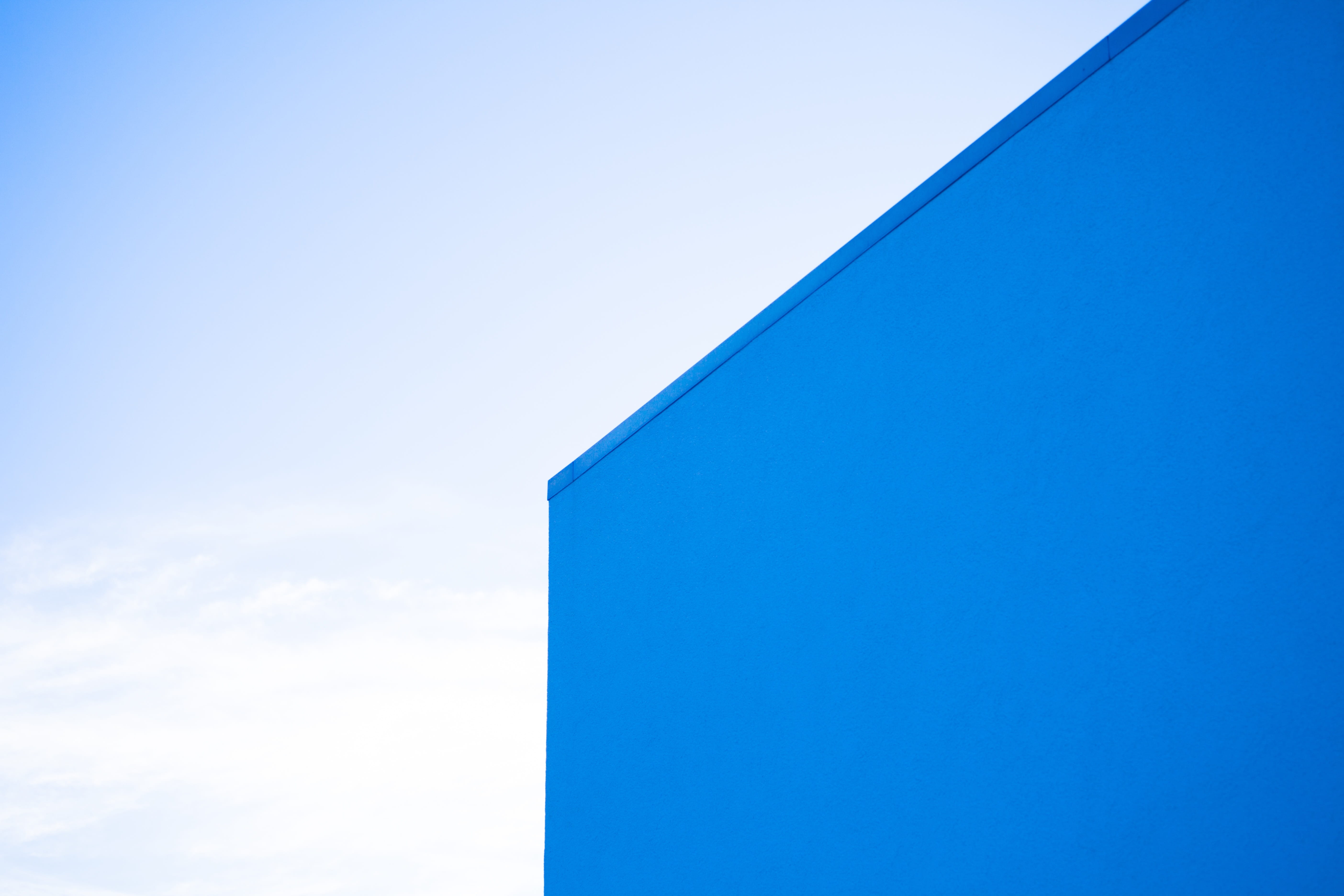 abstract, building, blue, copy space, deception, leaves, building exterior, star, optical deception, geometric shape, architecture, built structure, colorful, HD Wallpaper