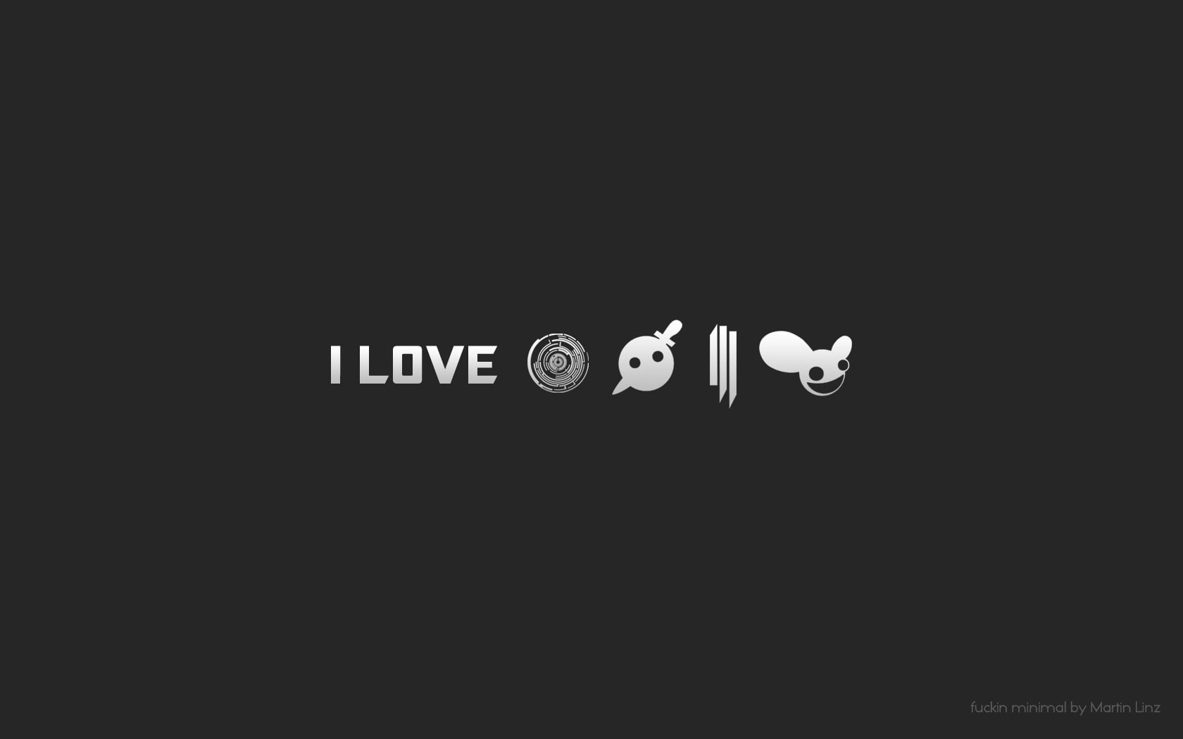 art, minimalistic, x, skrillex, pendulum, 720P, grey, deadmau, hd, party, knife, HD Wallpaper