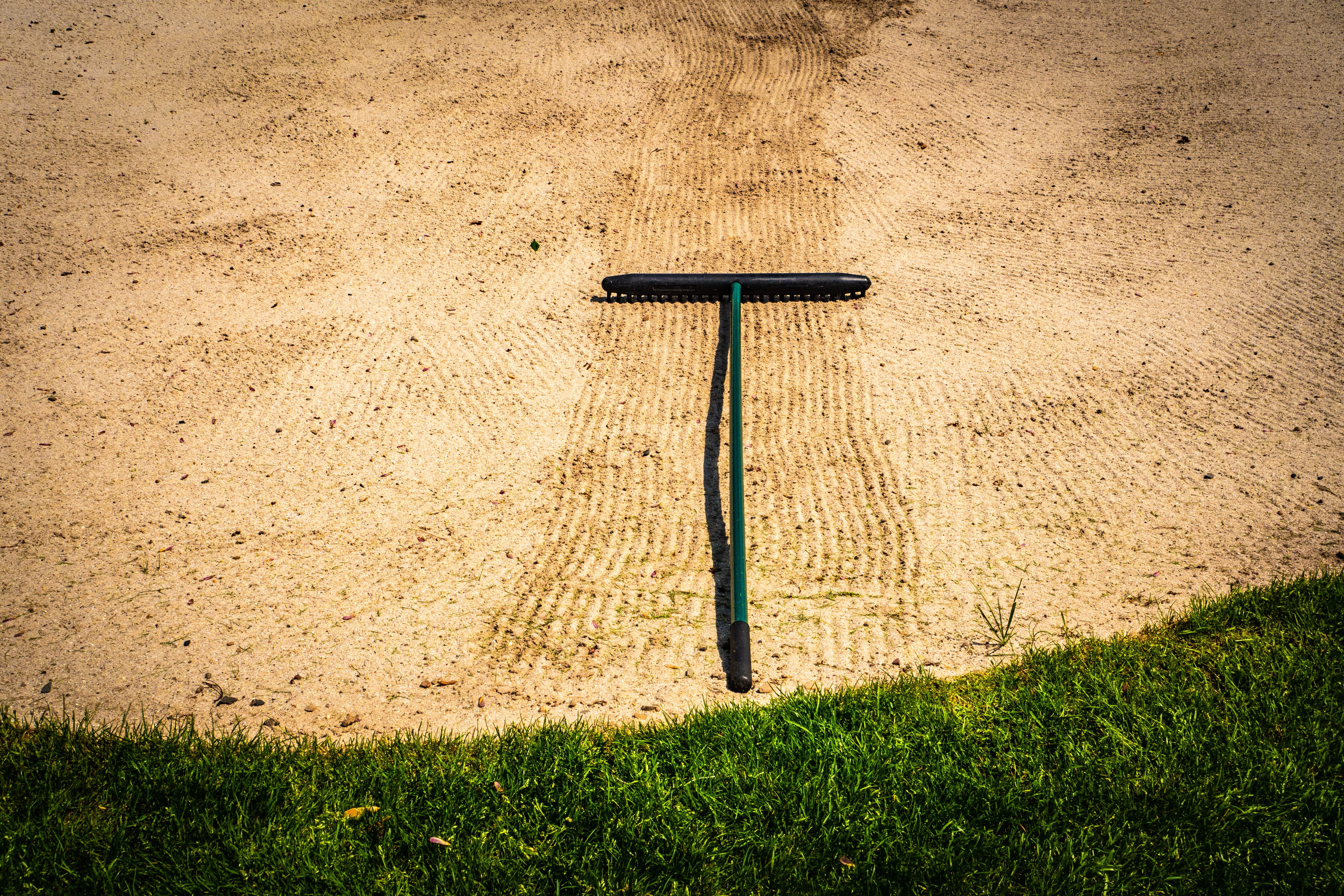 growth, religion, day, belief, field, nature, no people, 5K, golf, bunker, plant, shadow, wall - building feature, sunlight, grass, rake, technology, built structure, HD Wallpaper