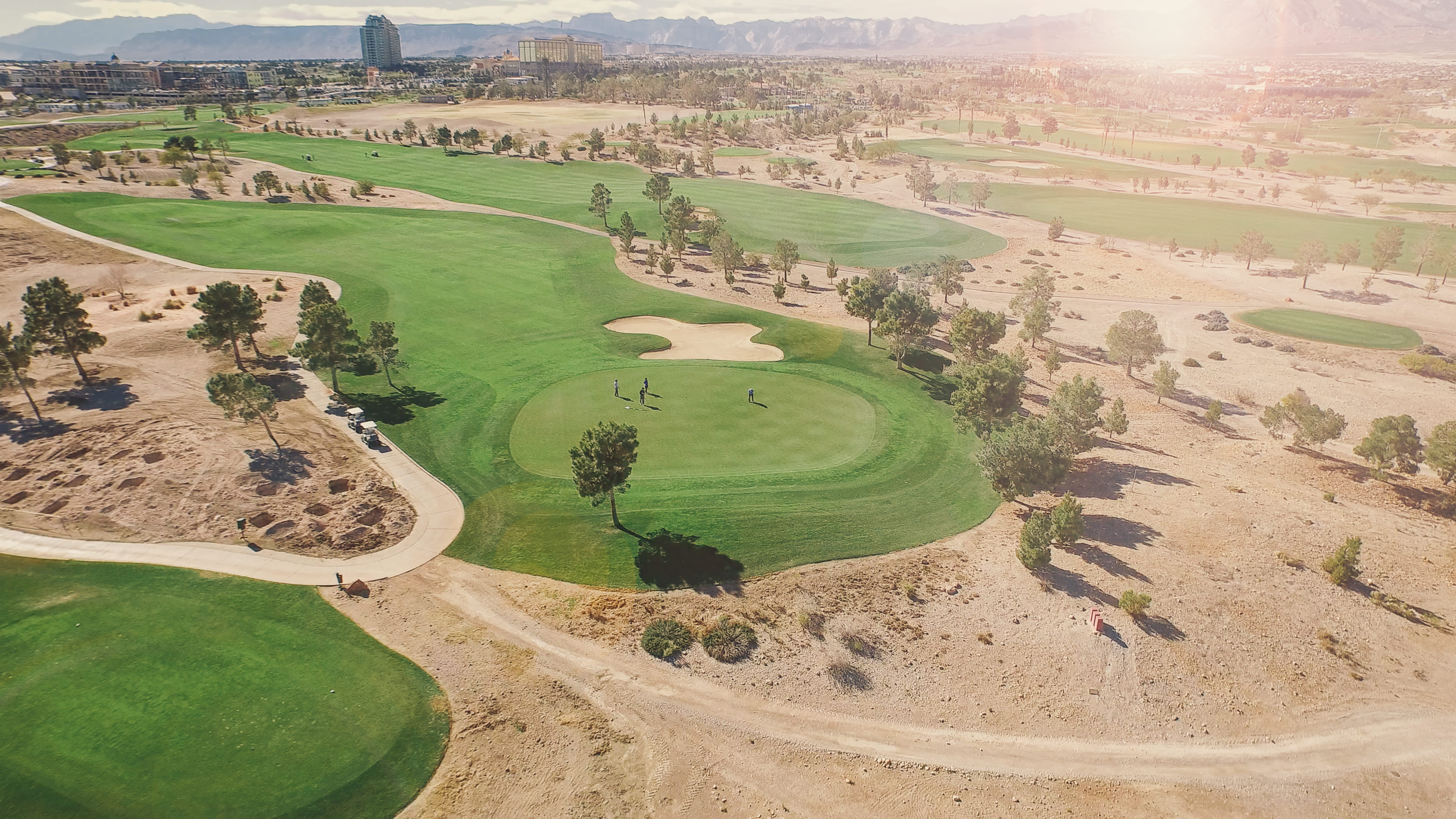 4K, plant, water, area, sport, environment, beauty in nature, green - golf course, leisure activity, outdoors, no people, lawn, landscape, activity, day, HD Wallpaper