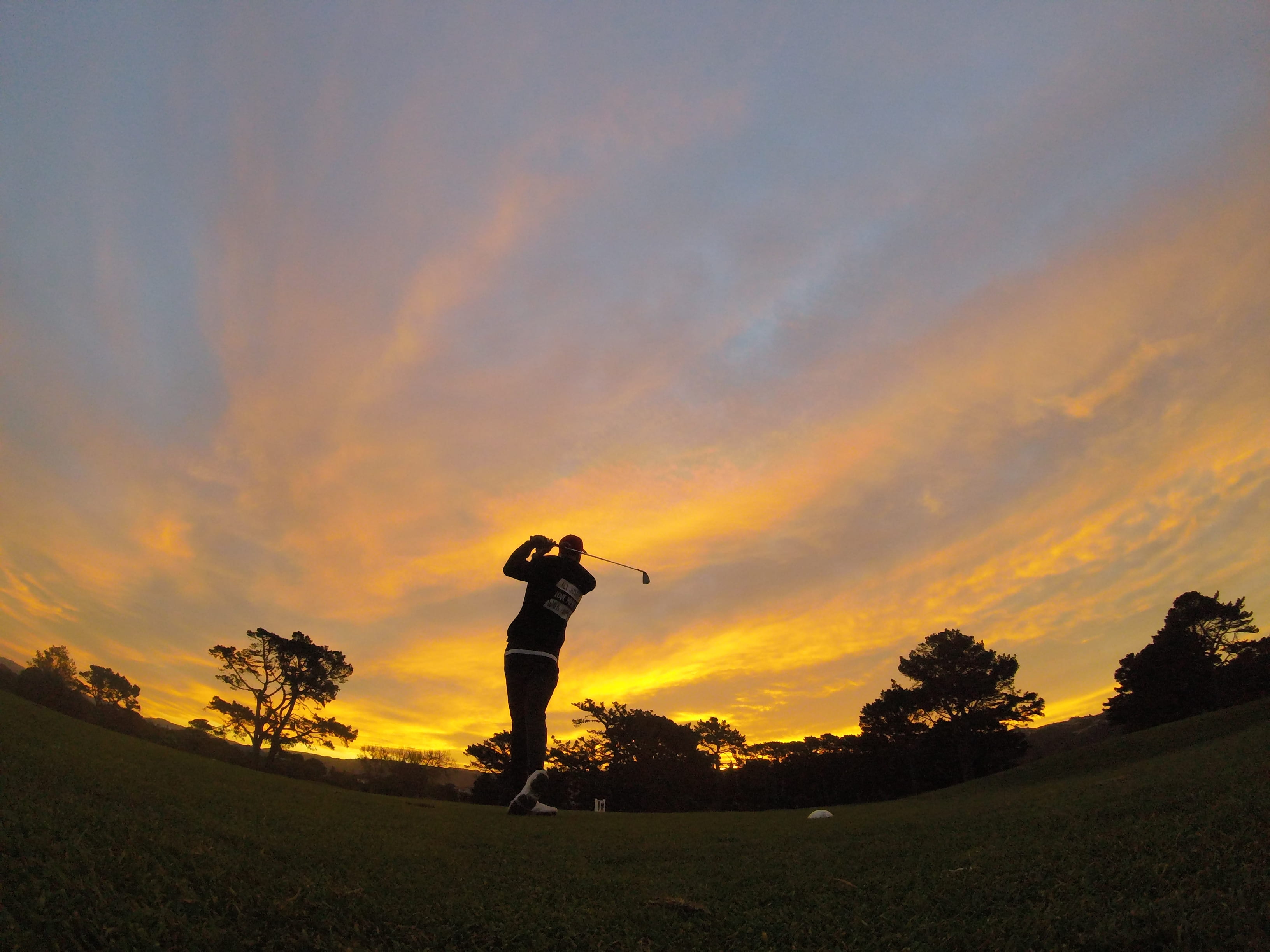 golf club, forest, night, one person, course, outdoors, golf, silhouette, tree, golf course, sky, swing, lifestyles, male, motion, taking a shot - sport, HD Wallpaper