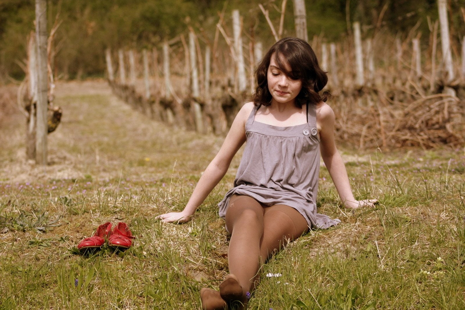 grass, nylon, tights, sexy, stocking, babe, asian, pantyhose, 720P, HD Wallpaper