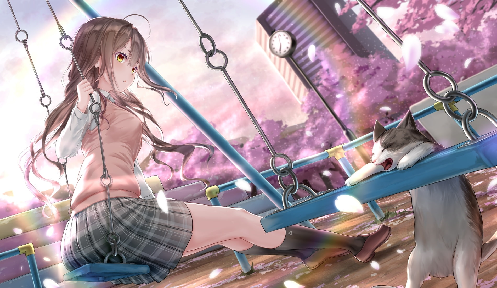 multi colored, lighting equipment, representation, toy, Anime, retail display, arts culture and entertainment, sunlight, brown hair, innocence, 720P, females, HD Wallpaper