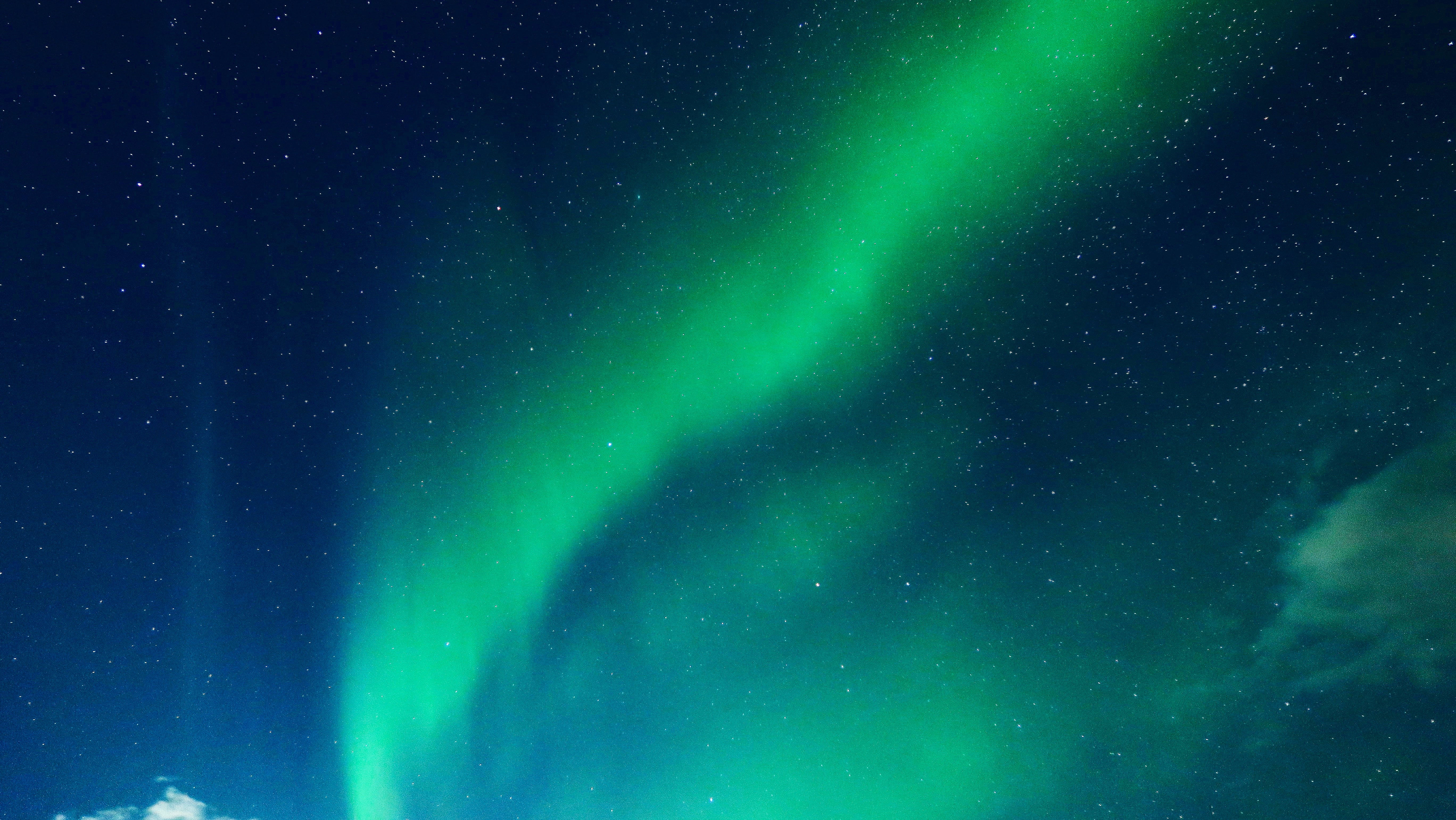 aurora, low angle view, shine, natural phenomenon, green color, majestic, beauty in nature, phenomenon, sky, 5K, space and astronomy, starry sky, space, HD Wallpaper