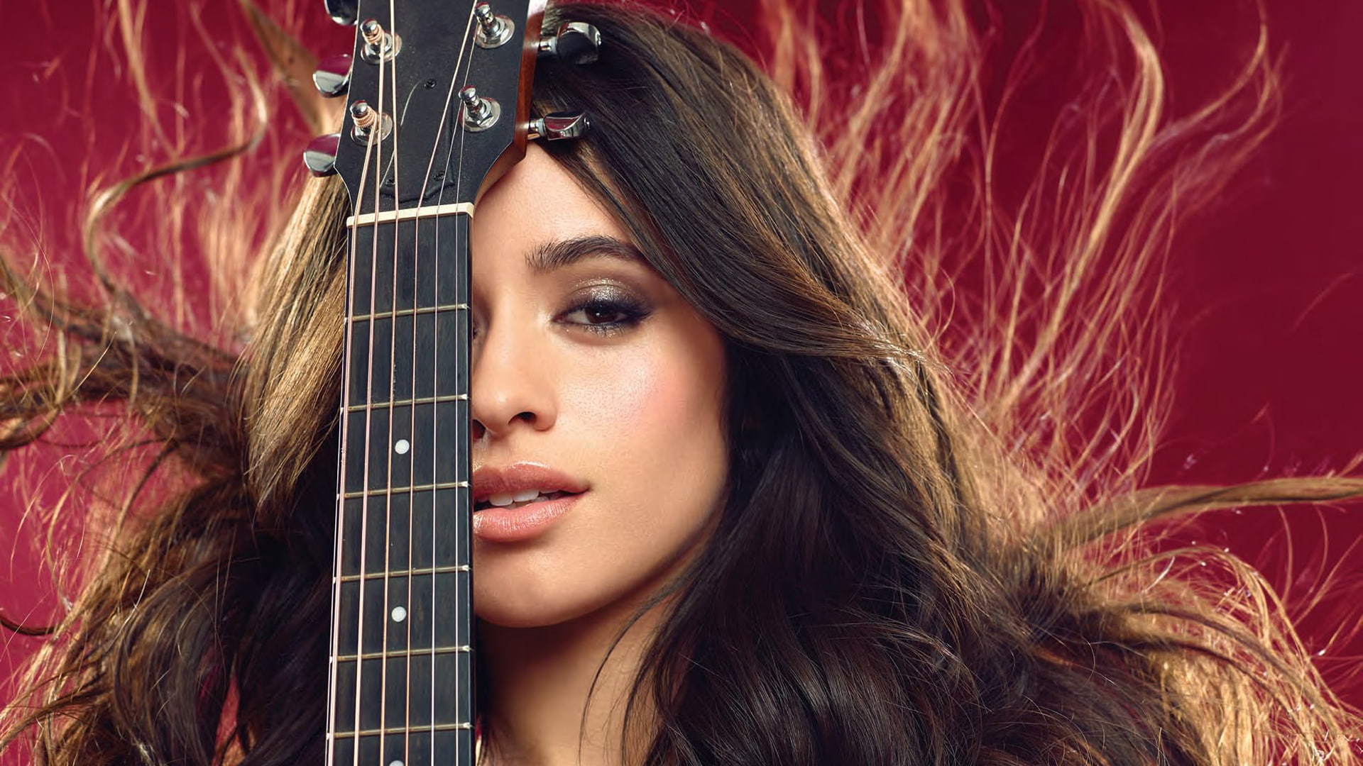 Cabello, 1080P, Camila, Guitar, HD Wallpaper