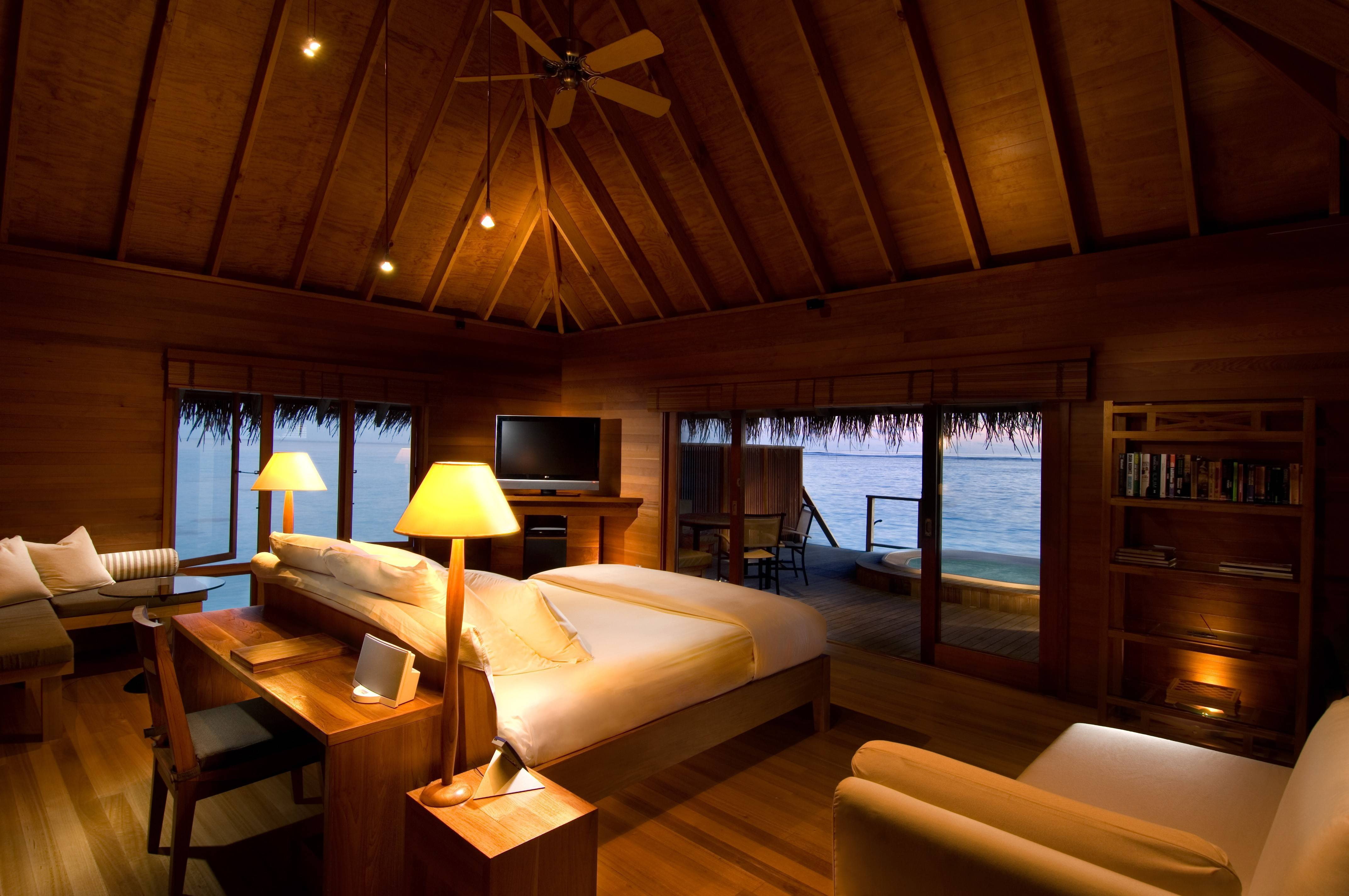 sofas, room, chair, architecture, 4K, bed, table, bedroom, table., desigen, Jacuzzi, TV, chairs, HD Wallpaper