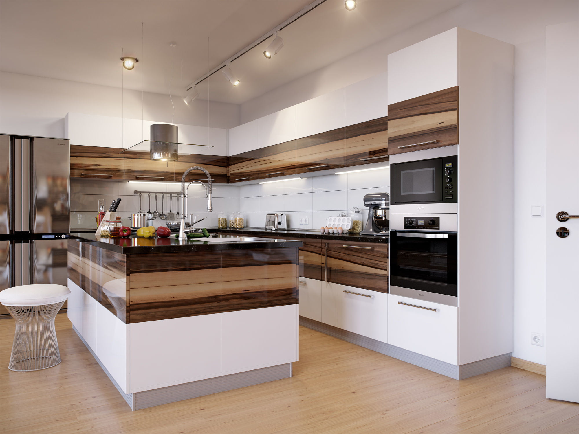 furniture, empty, technique., kitchen Island, flooring, 1080P, domestic Life, luxury, marble, inside Of, stove, granite, appliance, kitchen Counter, domestic Kitchen, HD Wallpaper