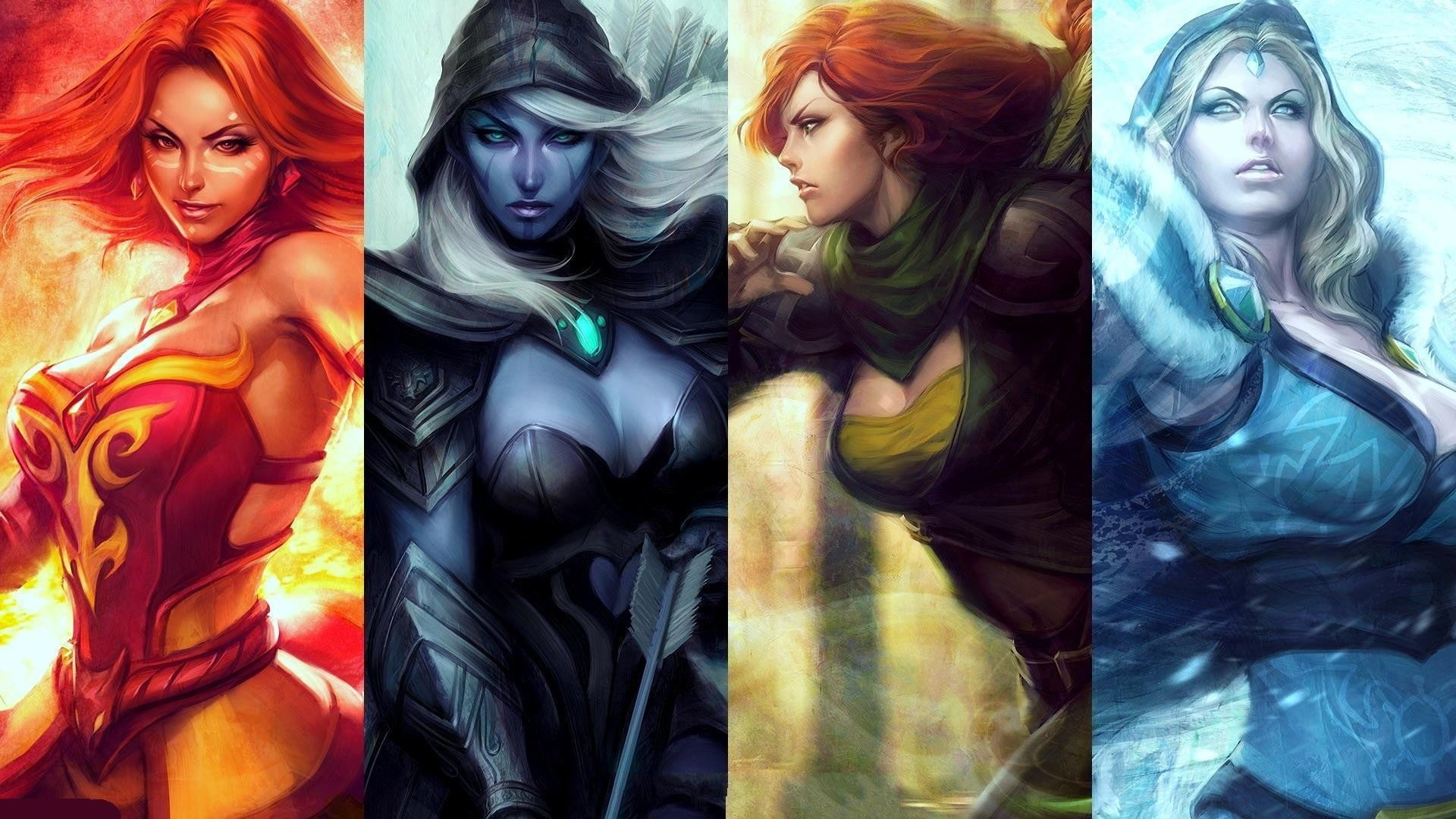 dota, characters, 1080P, dota 2, anime, HD Wallpaper