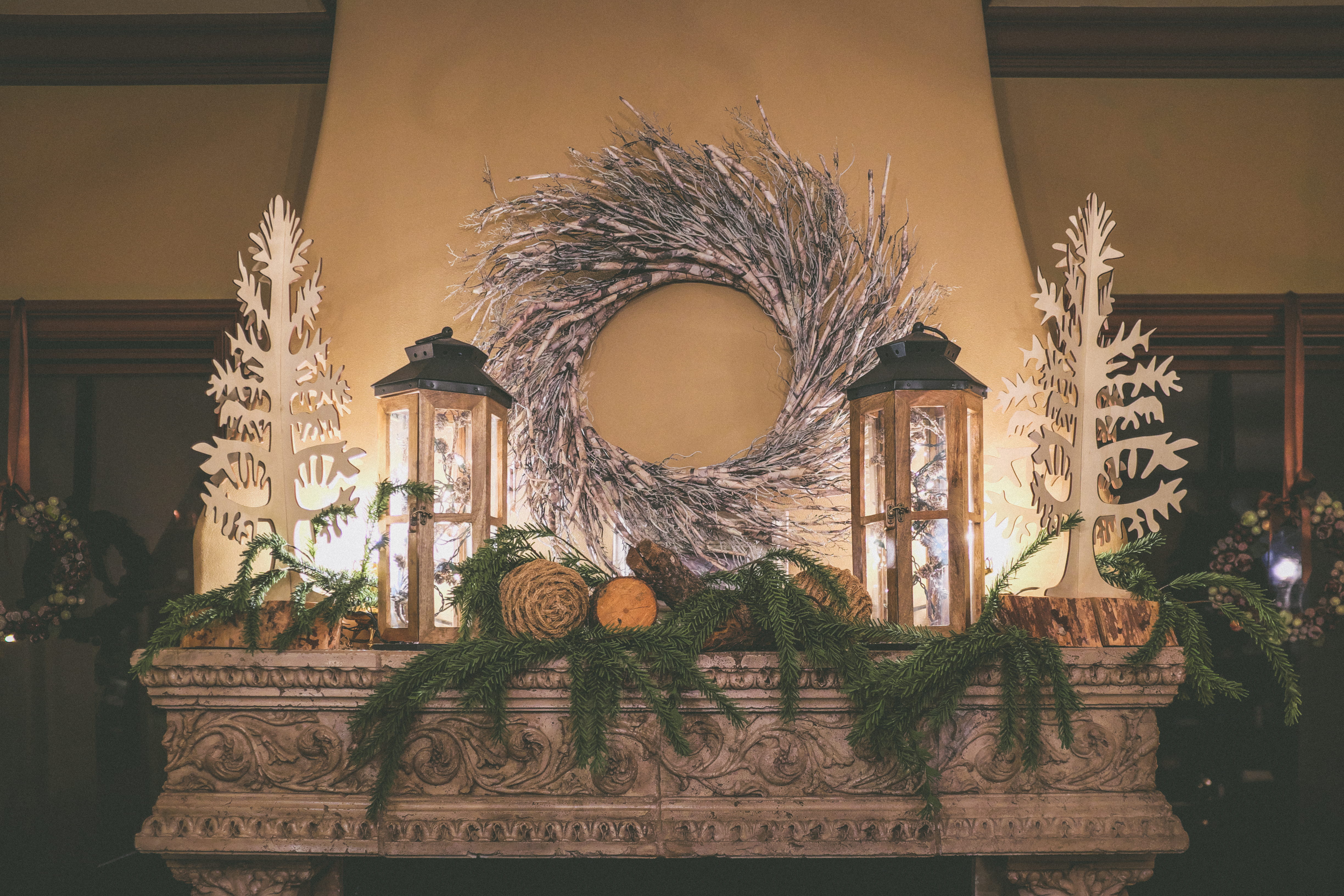 built structure, home, text, cozy, christmas, decorative, henderson, illuminated, mantle, 4K, decorations, ornate, art and craft, indoors, architecture, HD Wallpaper