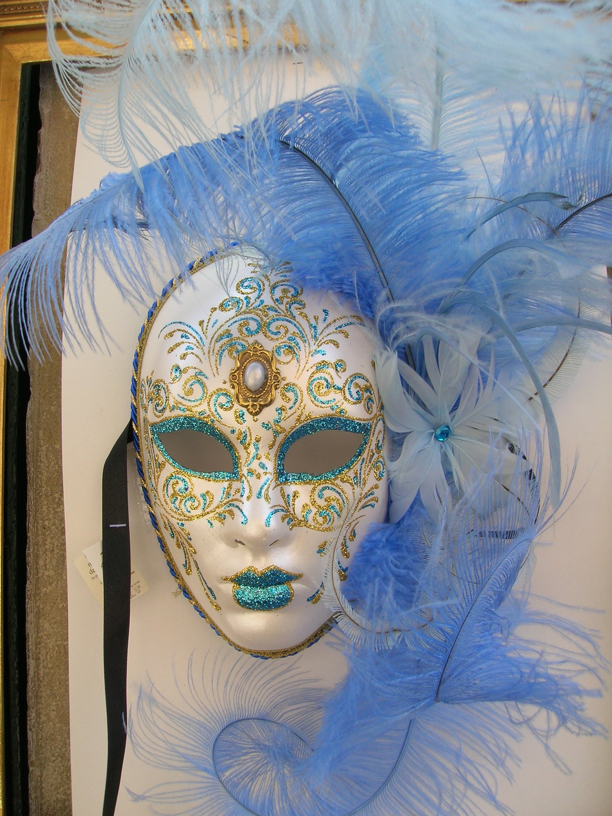 creativity, no people, artistic, white, colored, human representation, pattern, carnival - celebration event, carnival, feather, face, 2K, costume, masquerade, Phone HD Wallpaper