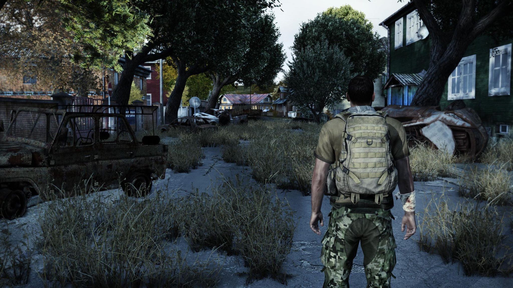digital, DayZ, day, men, canal, one person, nature, game, tree, building exterior, mode of transportation, government, architecture, built structure, HD Wallpaper