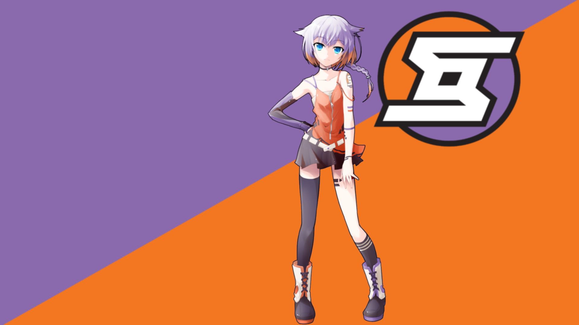 first-person shooter, Warsow, wassou-chan, 1080P, anime girls, logo, arena shooter, HD Wallpaper