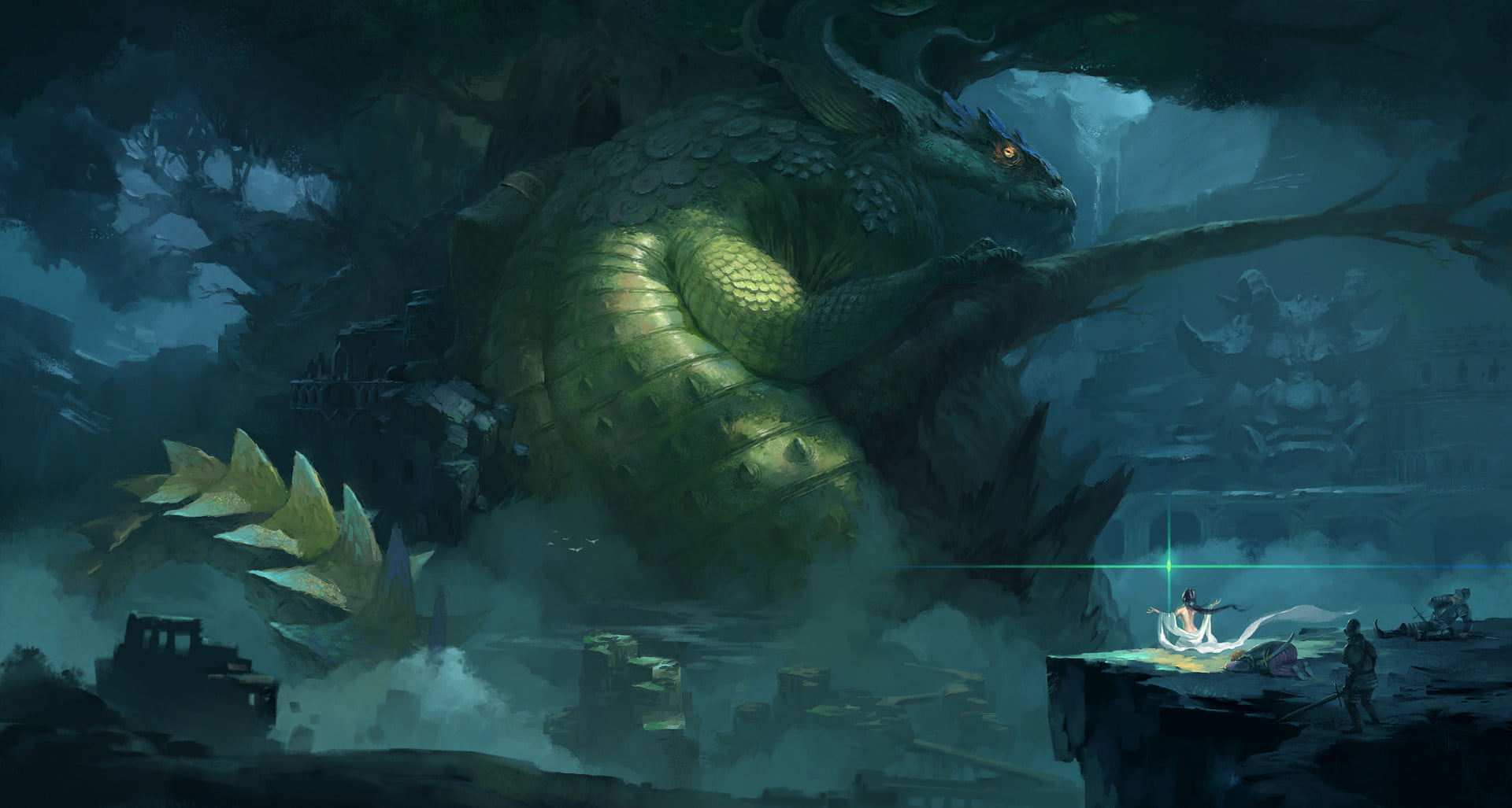 Yiming Nie, digital art, fantasy art, 1080P, HD Wallpaper