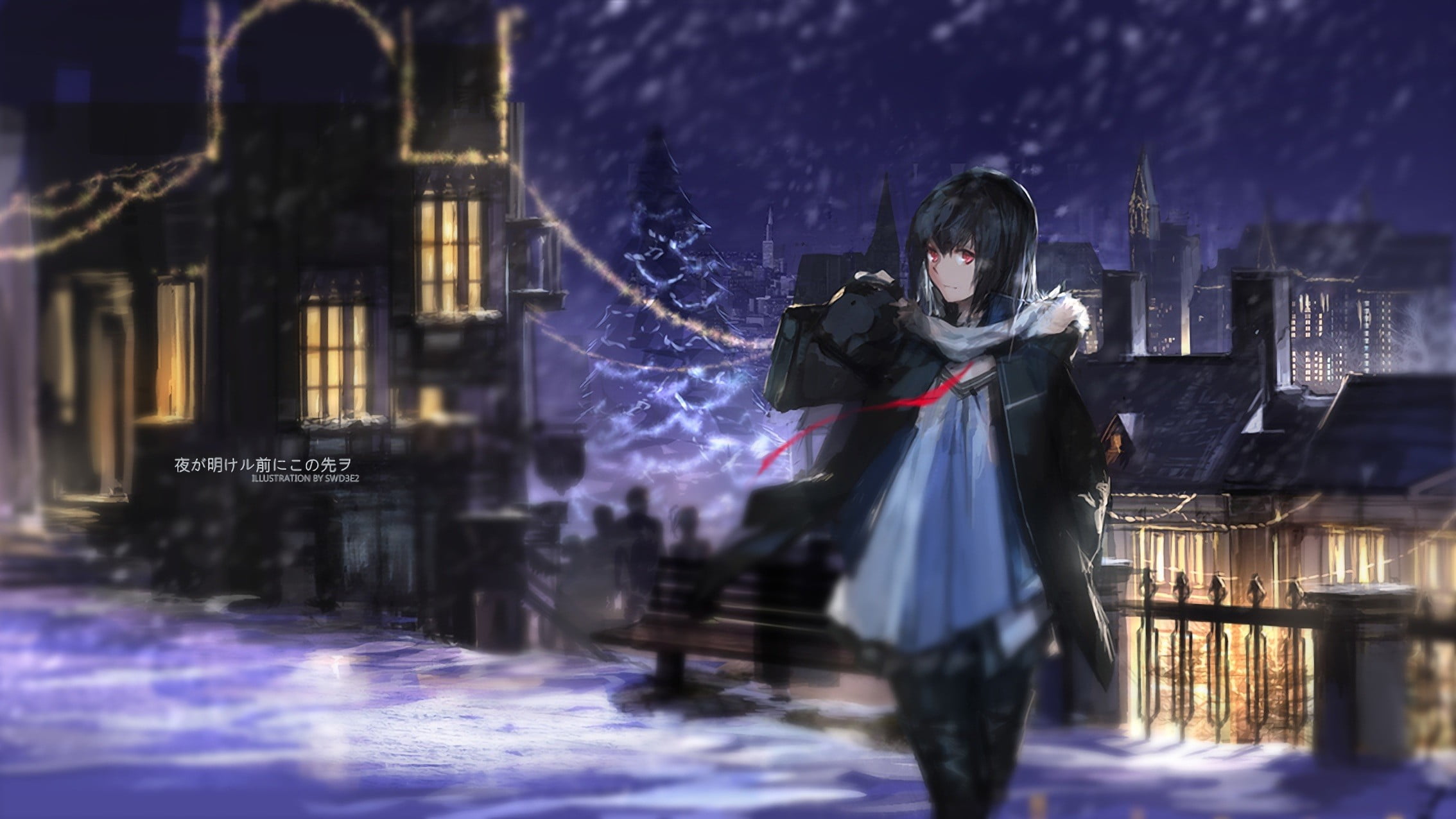 building exterior, real people, lifestyles, snow, original characters, men, three quarter length, activity, standing, occupation, swd3e2, building, Christmas, HD Wallpaper