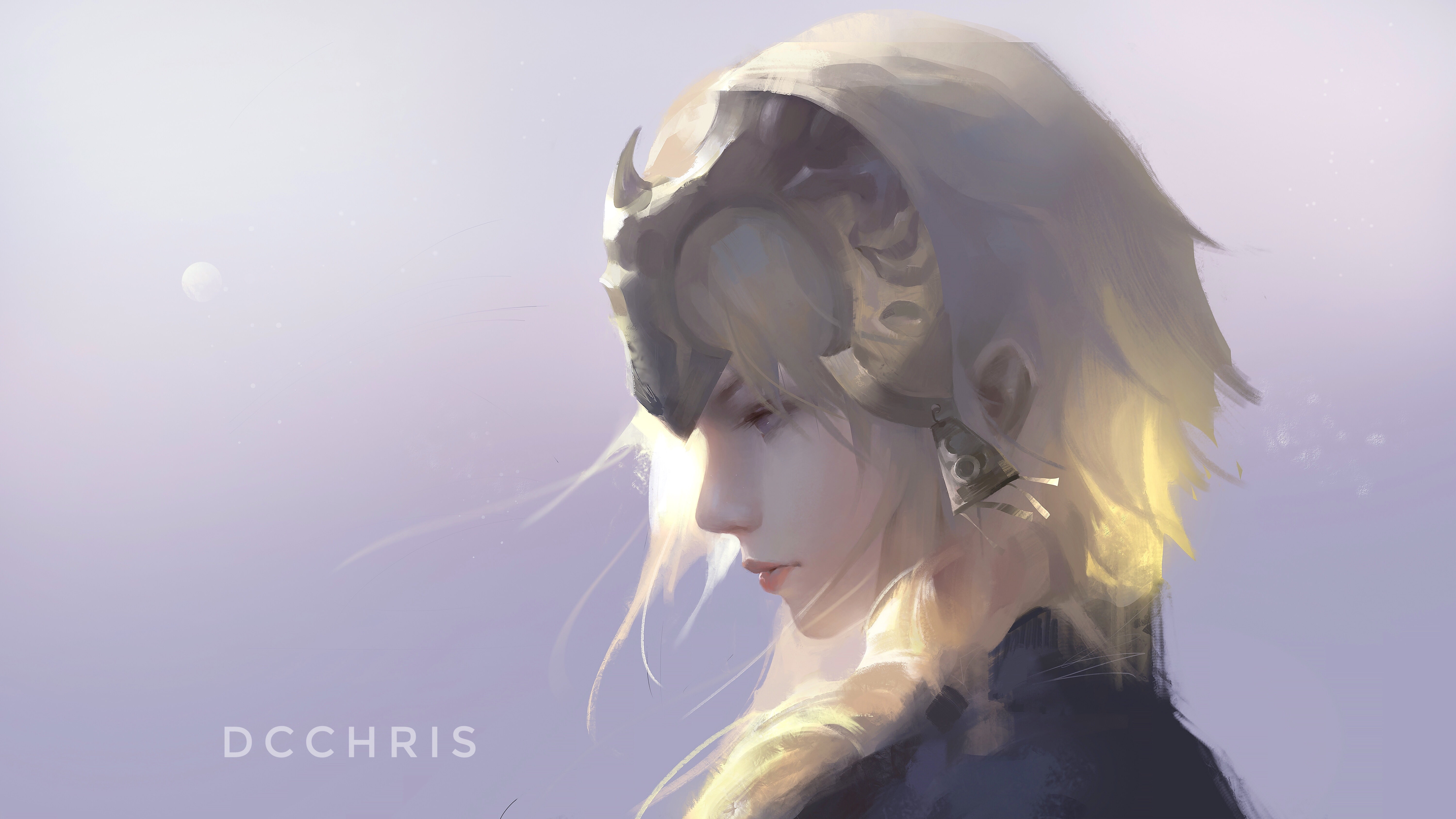 5K, Ruler (FateApocrypha)  Fate Series  women  blonde  Jeanne dArc  blue eyes  video games  anime girls  FateGrand Order  Ruler (FateGrand Order), HD Wallpaper