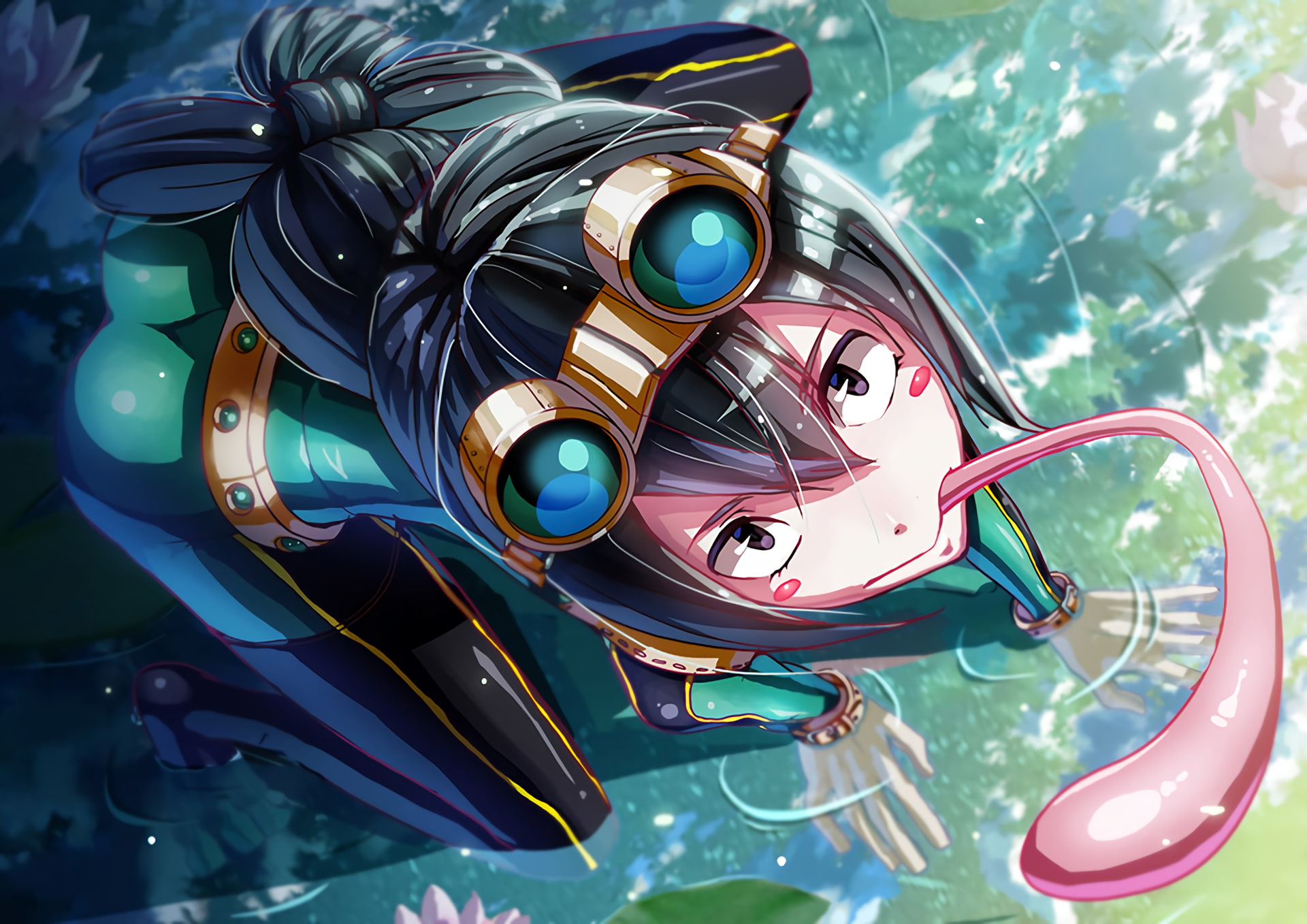 anime girls, 1080P, anime, Boku no Hero Academia, Tsuyu Asui, HD Wallpaper