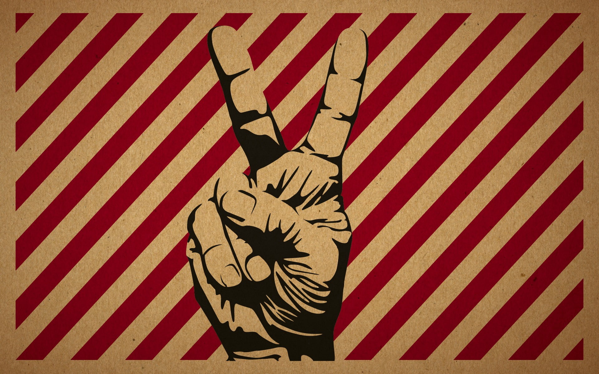 1080P, Victory, V, artwork, Peace, sign, hands, HD Wallpaper