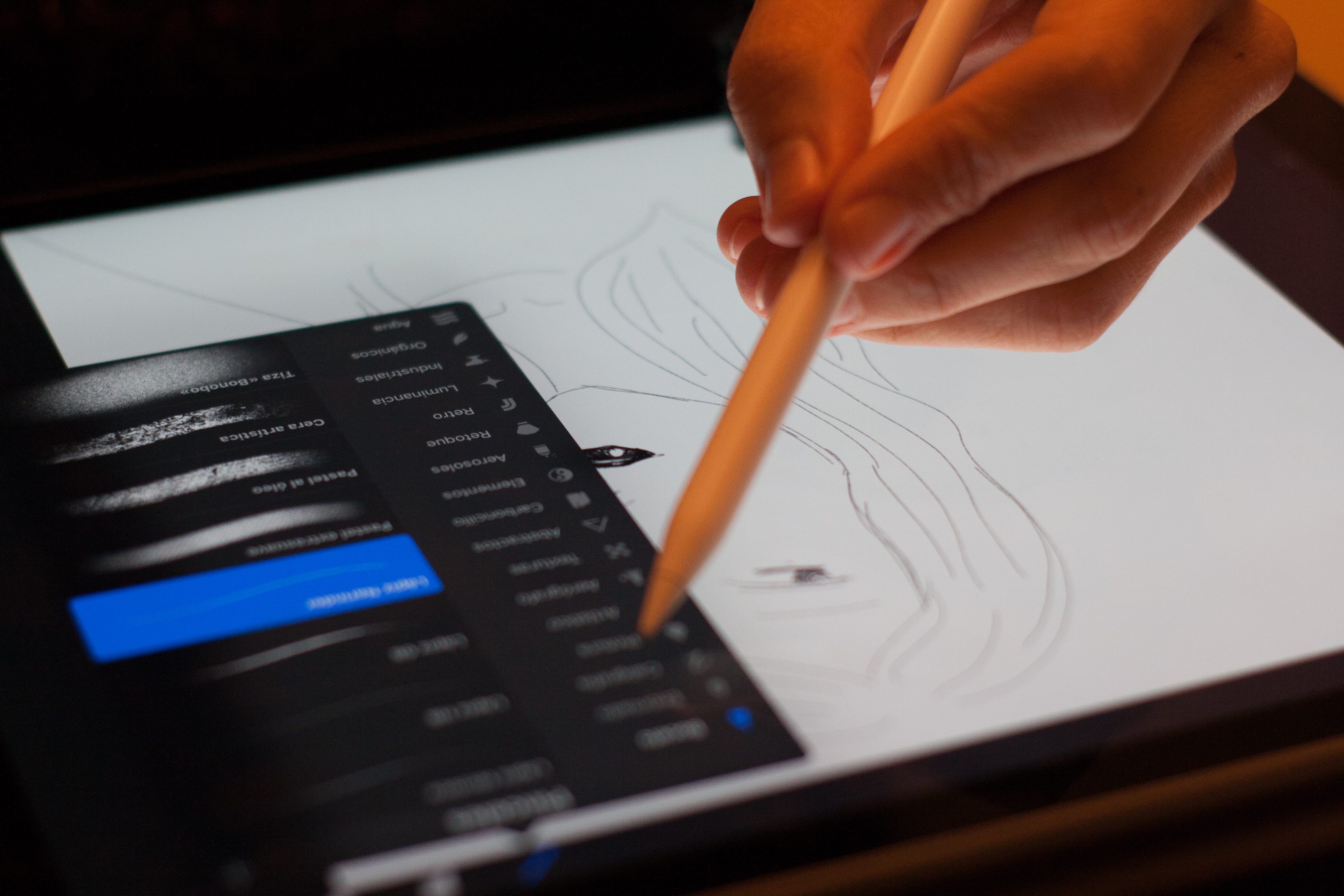 apple pencil, pen, art and craft, 4K, close-up, wireless technology, holding, ipad, hand, paper, body part, human hand, writing, one person, drawing, mobile, HD Wallpaper