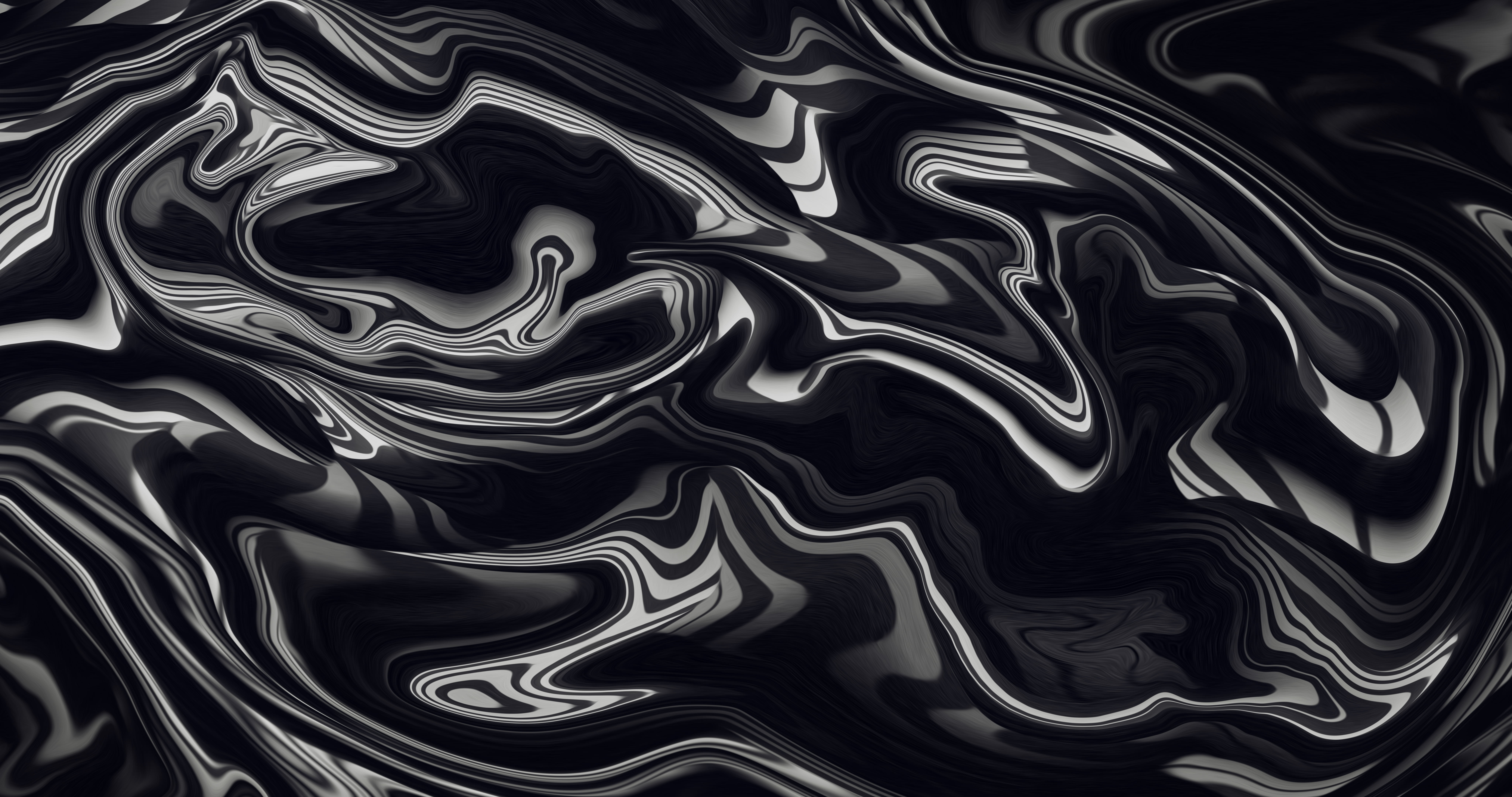 liquid, shapes, abstract, 8 K, artwork, fluid, 8K, illusion, monochrome, digital art, HD Wallpaper