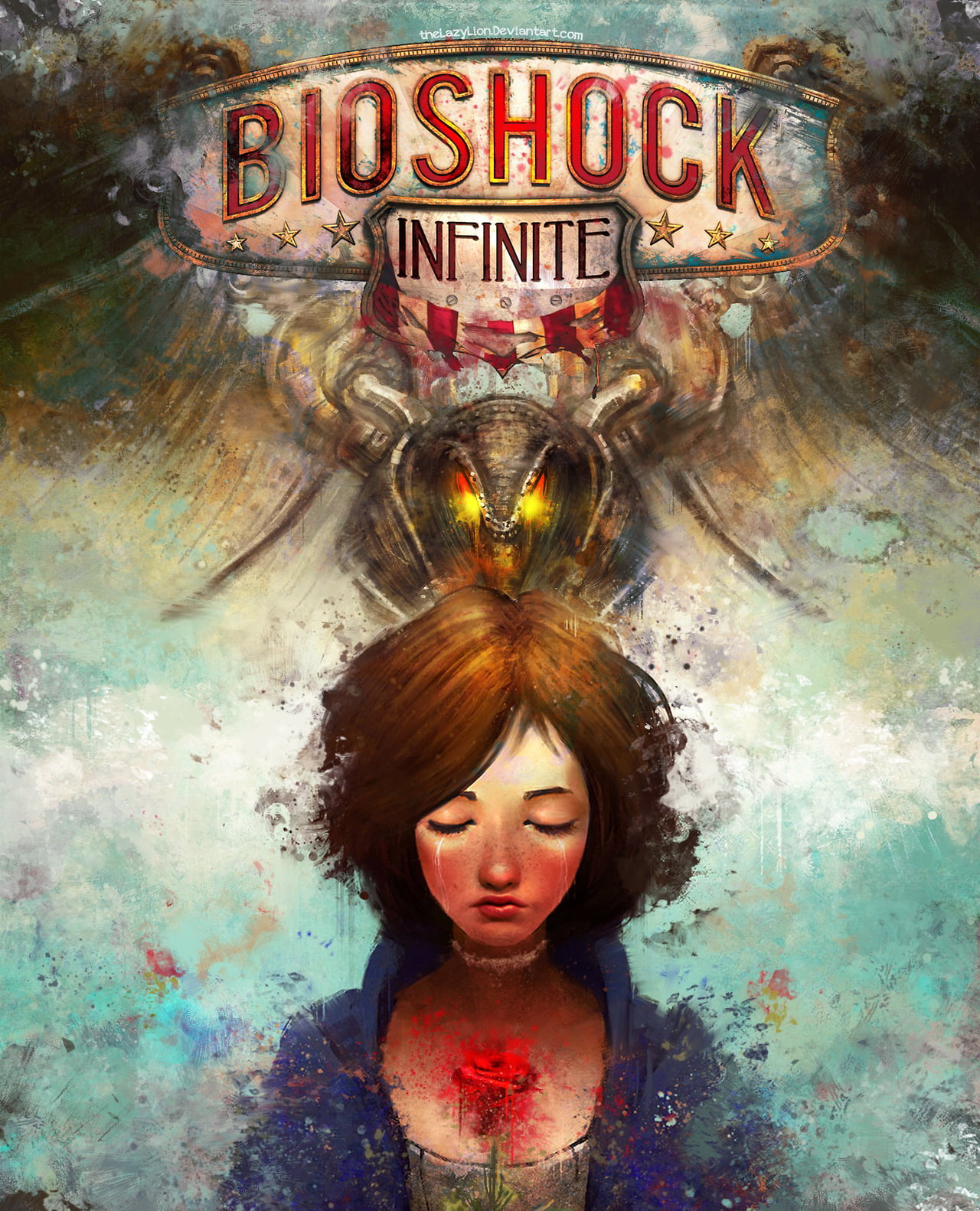BioShock, Elizabeth (BioShock), BioShock Infinite, women, video games, crying, Elizabeth Comstock, 720P, digital art, Phone HD Wallpaper