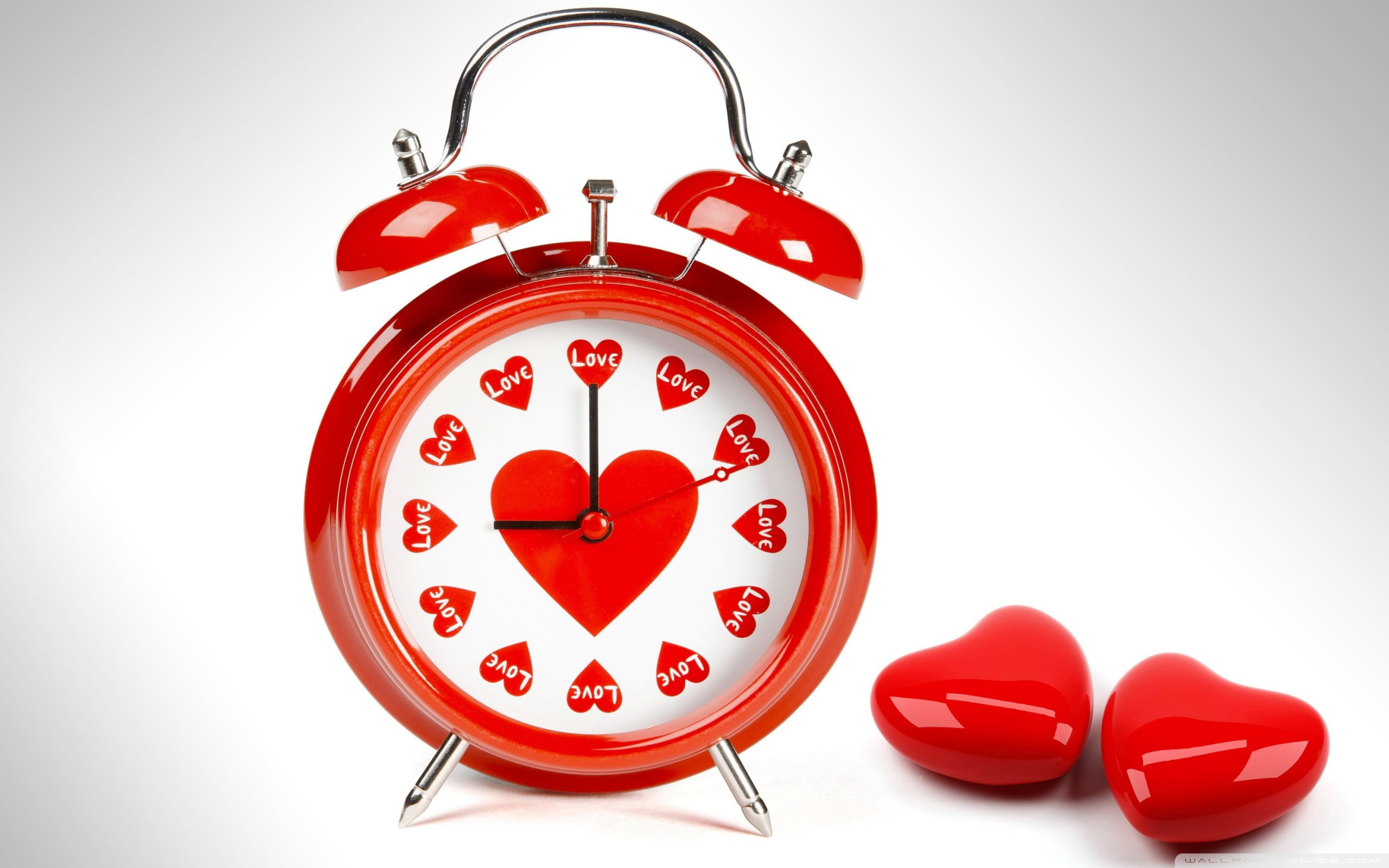 clock face, accuracy, alarm clock, Hearts, still life, studio shot, abstract, number, white background, valentines day - holiday, clock, time, minute hand, HD Wallpaper
