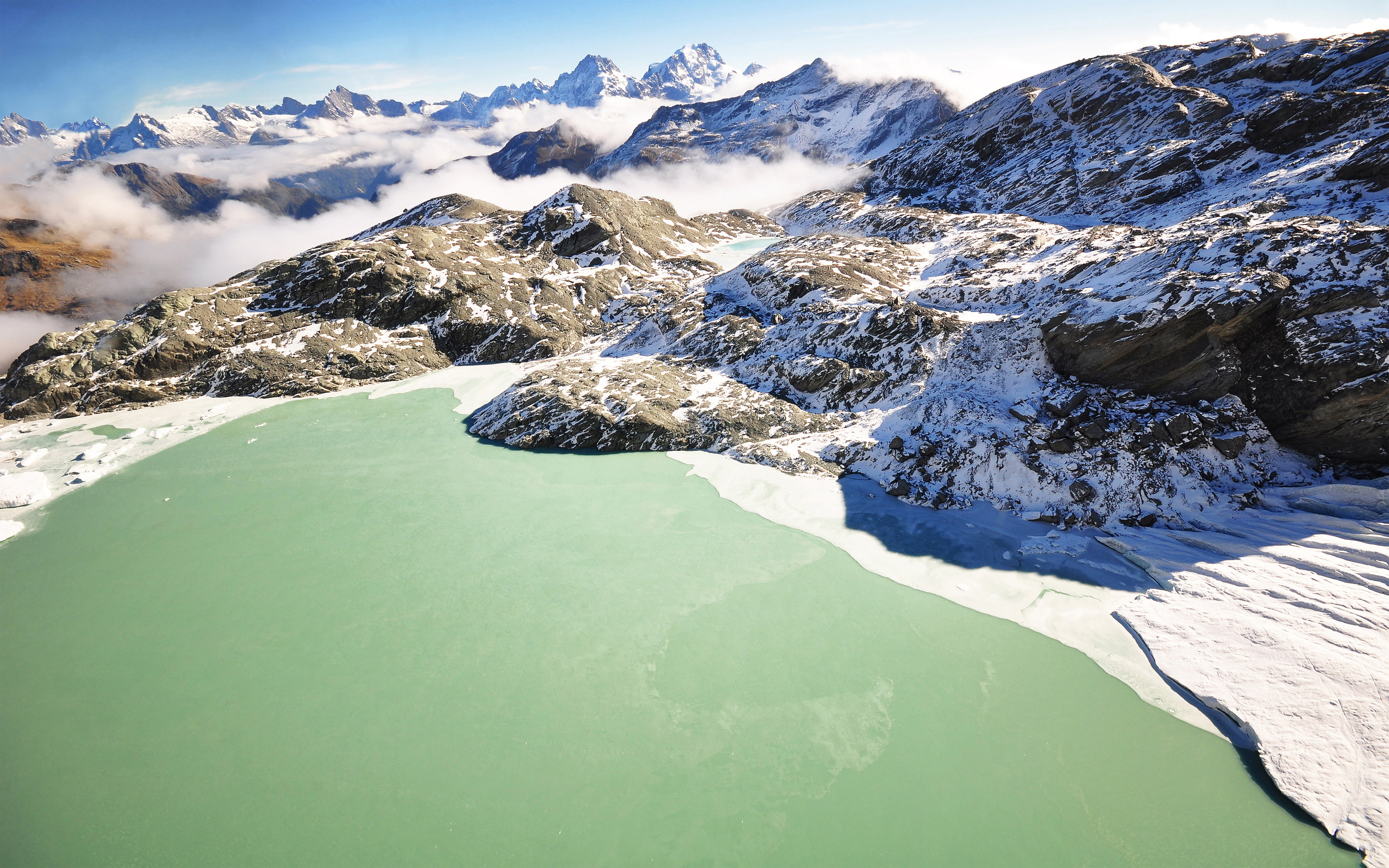 nature, sigma10‑20mmf4‑5.6exdchsm, landscape, nikon, lakewakatipu, lightgreen, 2K, altitude, ice, green, nikond90, photography, newzealand, snow, mountains, HD Wallpaper