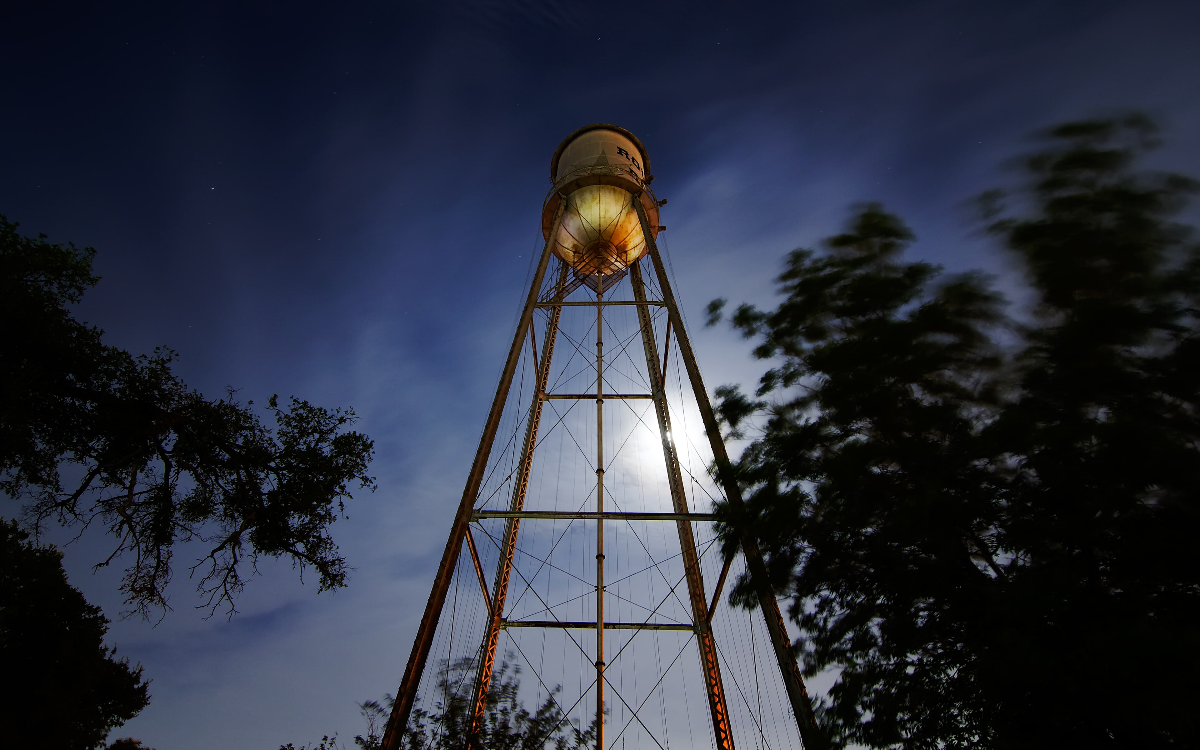 nature, built structure, no people, photography, sky, darkblue, metal, building exterior, tree, texas, fuel and power generation, tokinaat‑x116prodxaf11‑16mmf/2.8, HD Wallpaper