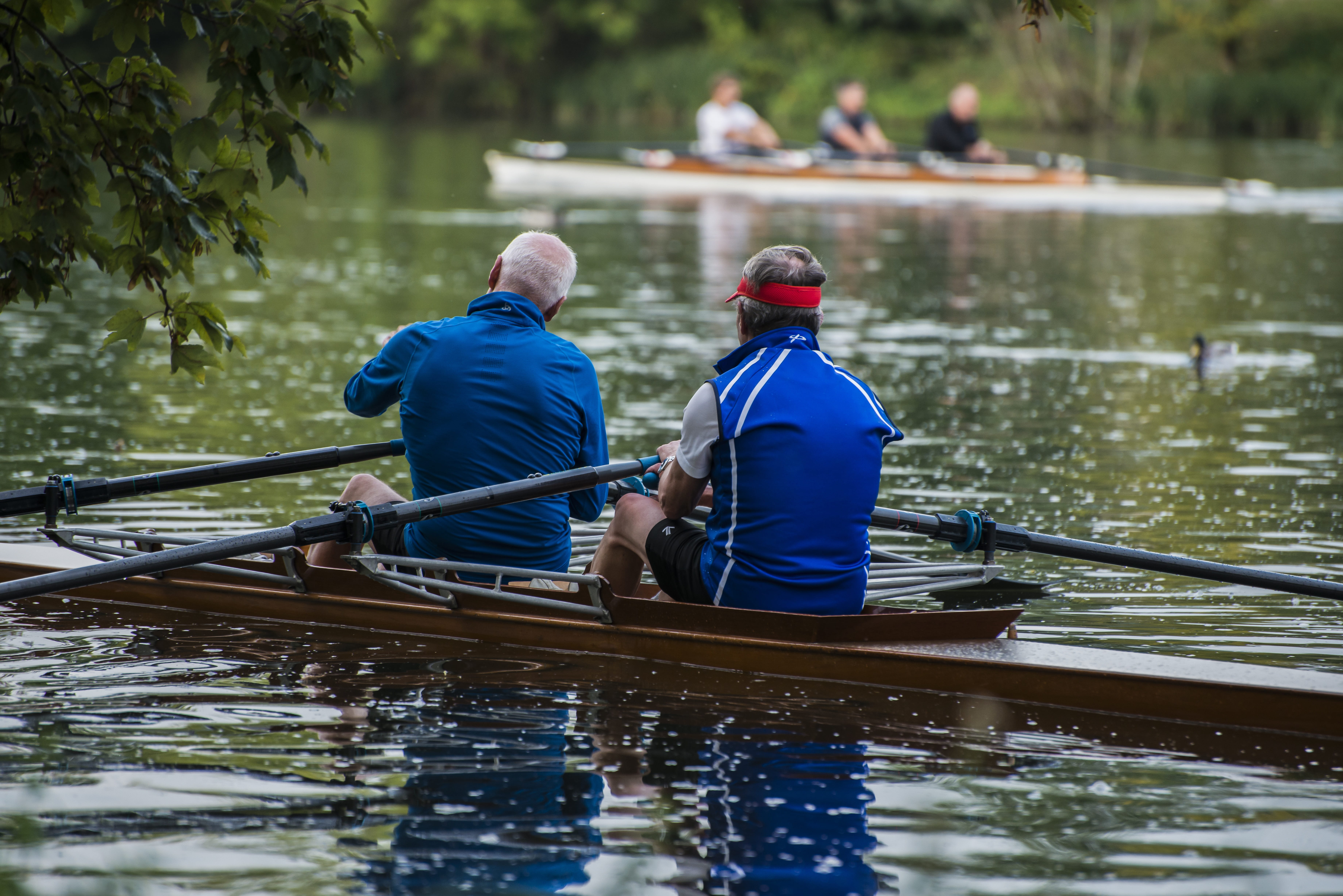 nature, river, oar, rowing, transportation, waterfront, two people, rower, rowing boat, plant, water sports, canoeist, 5K, danube, nautical vessel, water, HD Wallpaper