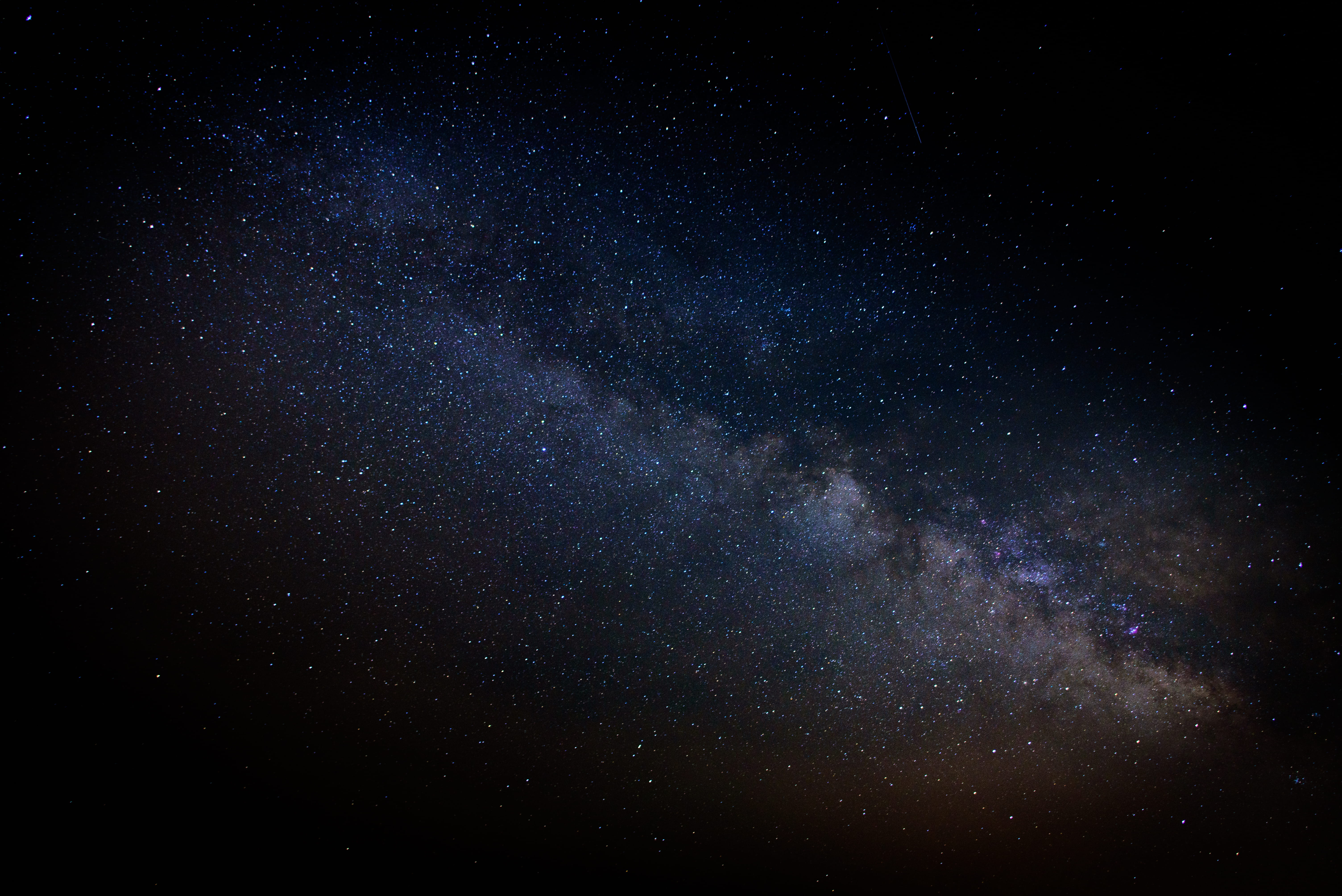 sky, milky Way, nature, no people, illustration, 5K, blue, beauty in nature, space, tranquility, space and astronomy, outdoors, low angle view, HD Wallpaper