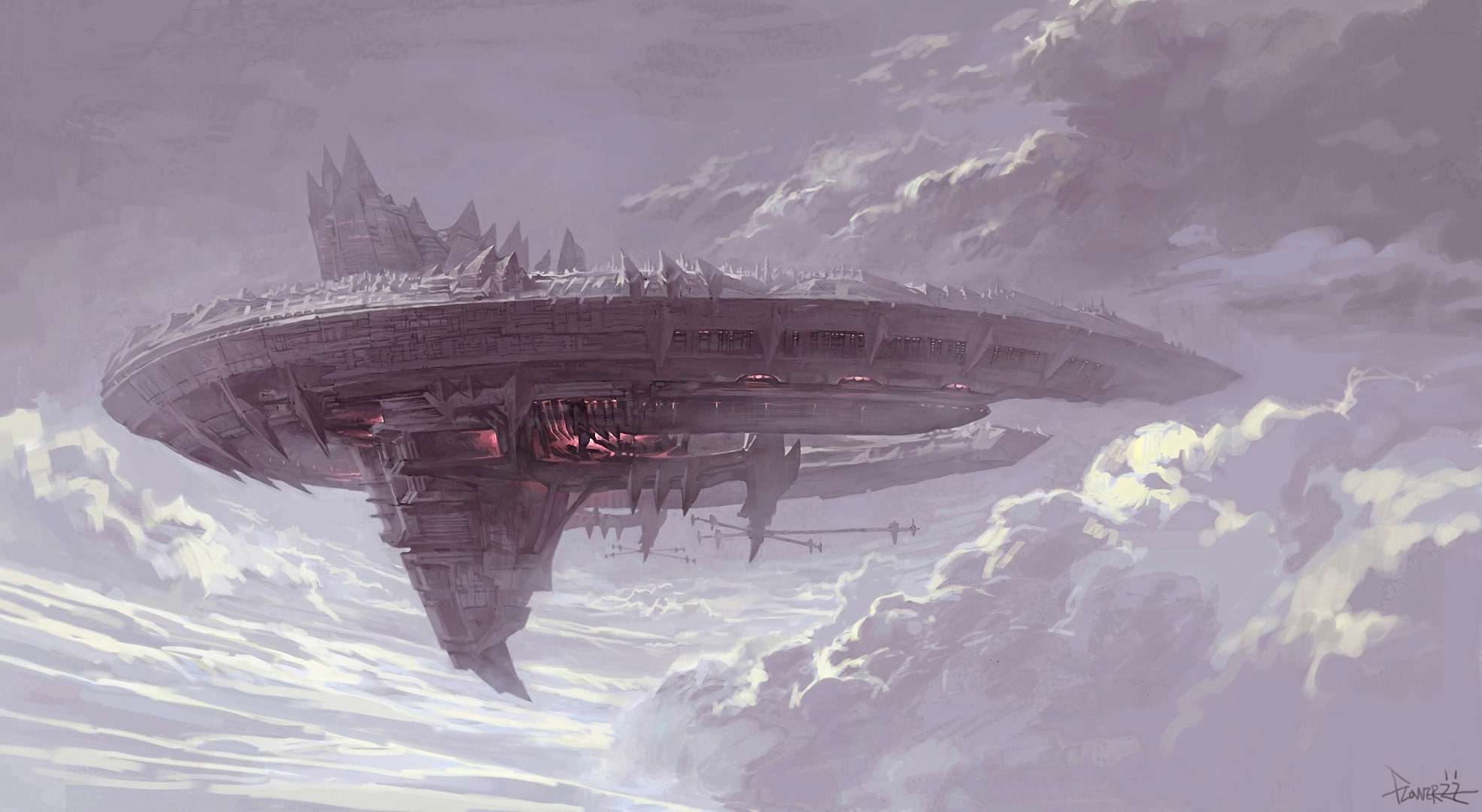 Vehicle, 1080P, Sci Fi, Spaceport, Spaceship, HD Wallpaper