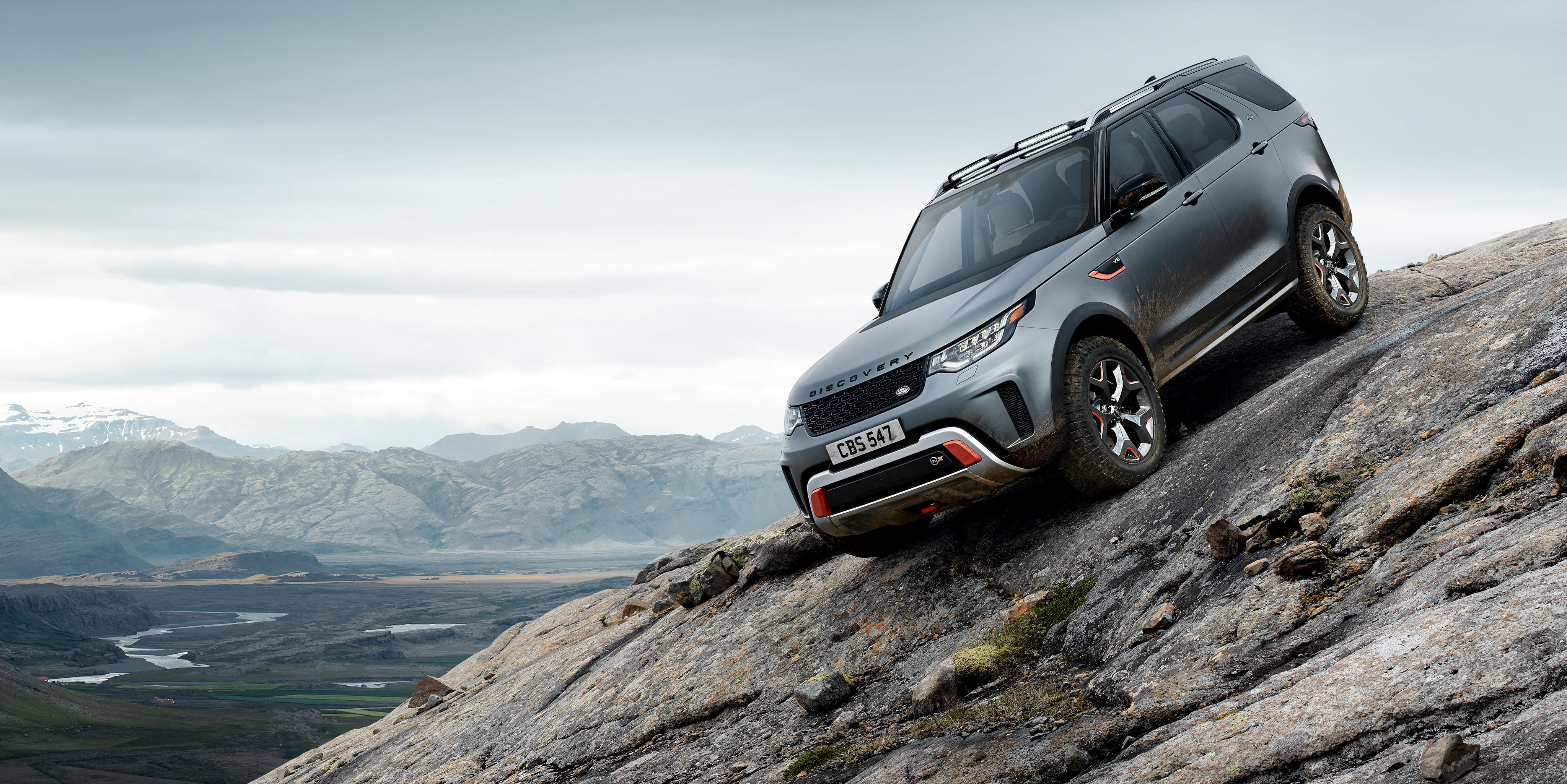 on the rock, 2017, SVX, V8, 4x4, 4K, 525 HP, 5 L., Discovery, Land Rover, HD Wallpaper