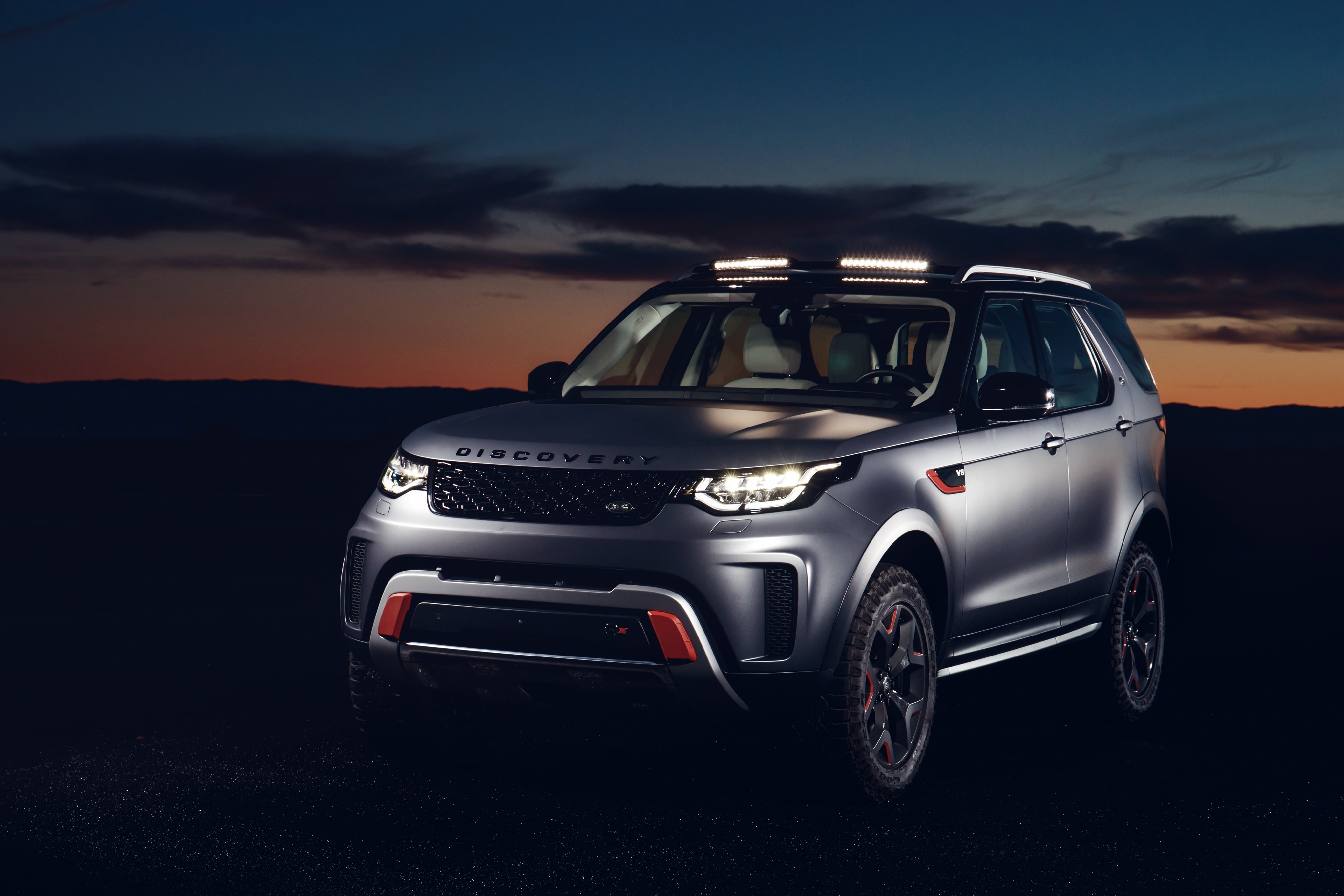 4K, gray, 4K, Land Rover Discovery SVX, suv, 2018, HD Wallpaper