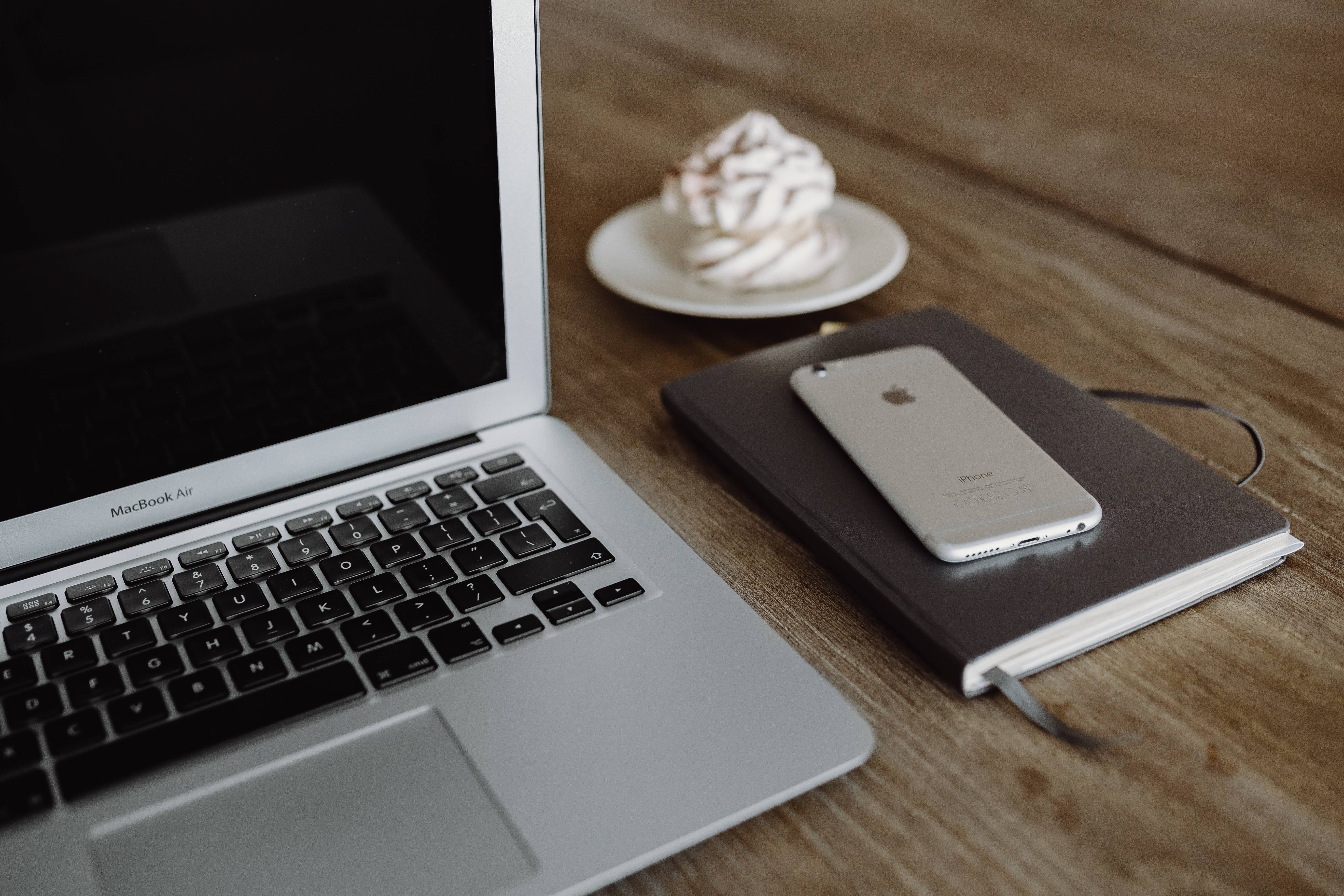 communication, business, internet, portable information device, computer equipment, wood - Material, laptop, food and drink, macbook, computer Keyboard, HD Wallpaper