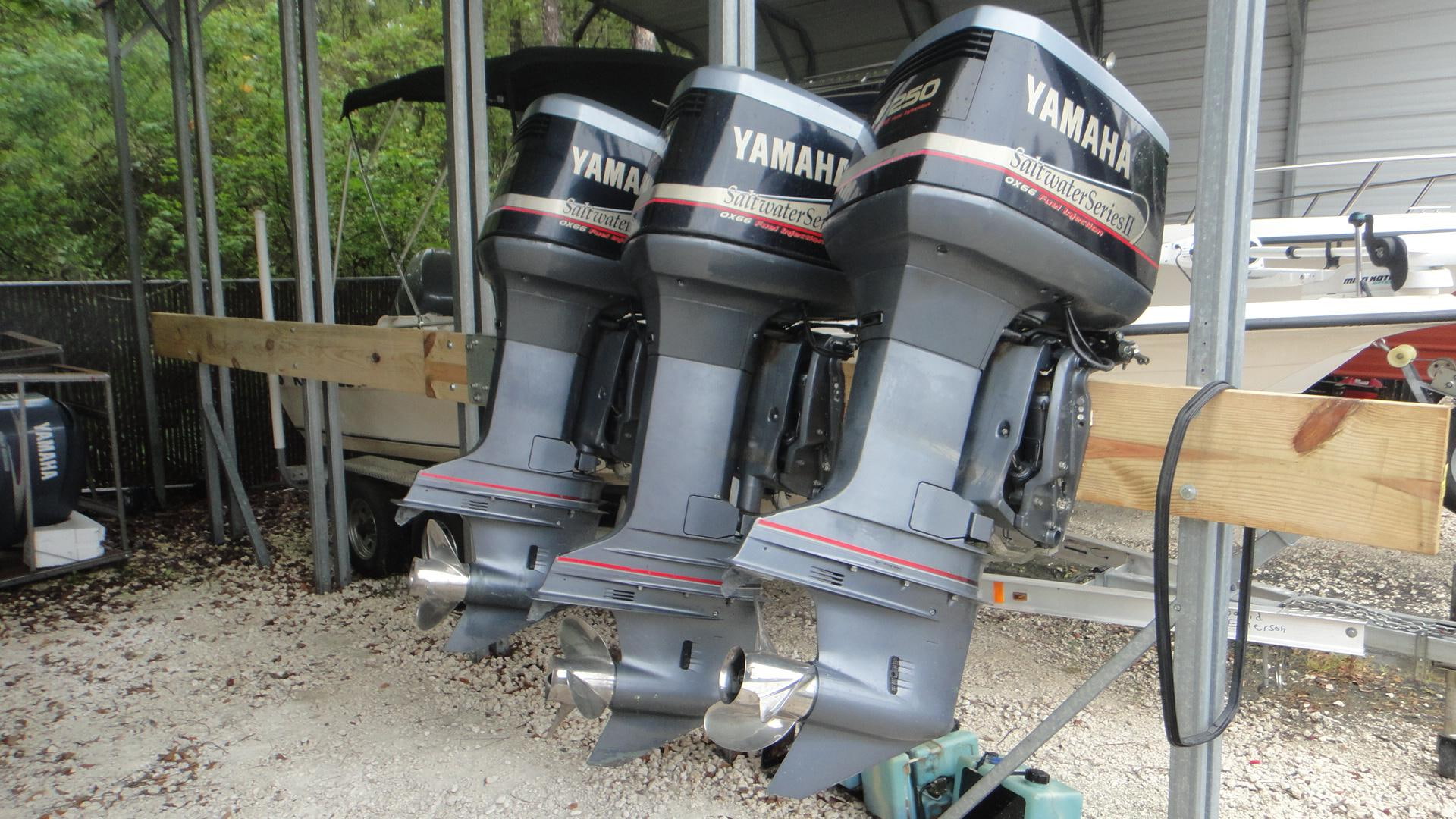 yamaha, engine, boat, motors, 1080P, outboard, three, black, boats, motor, HD Wallpaper
