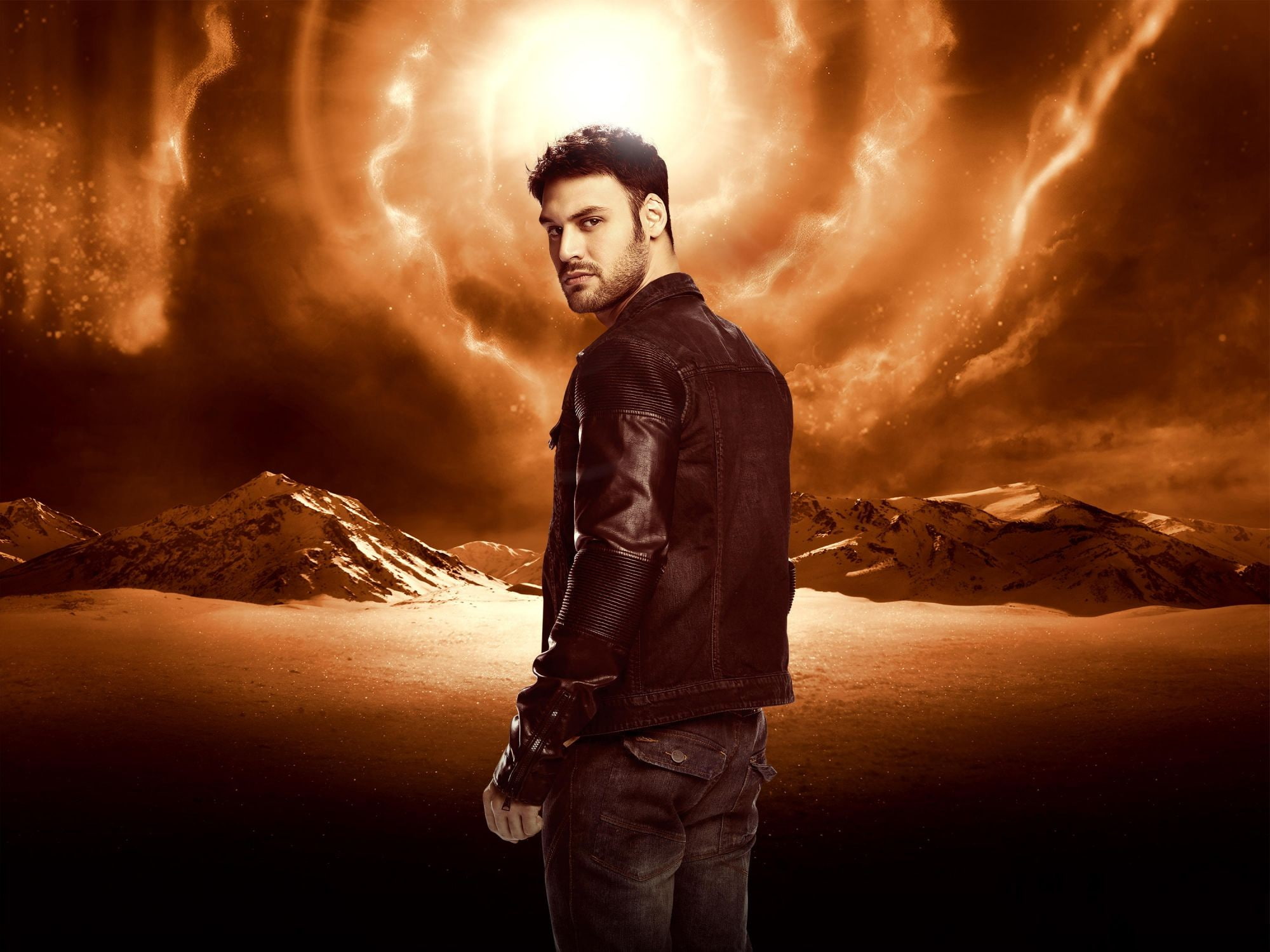 Heroes Reborn, sky, night, three quarter length, young adult, nature, one person, males, 1080P, men, violence, handgun, standing, government, adult, gun, HD Wallpaper