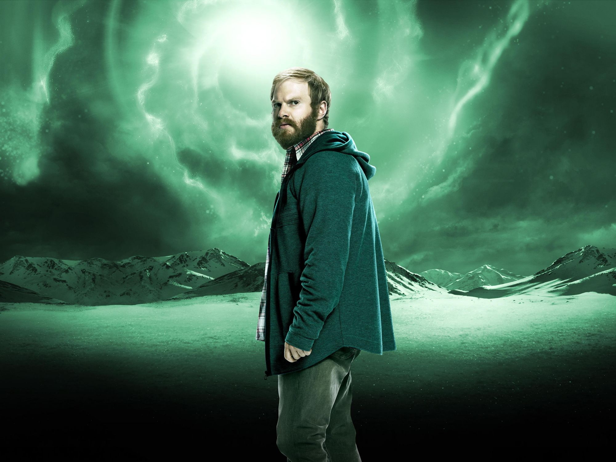 standing, mountain, environment, looking at camera, Heroes Reborn, adult, sky, 1080P, hairstyle, nature, cold temperature, three quarter length, snow, HD Wallpaper